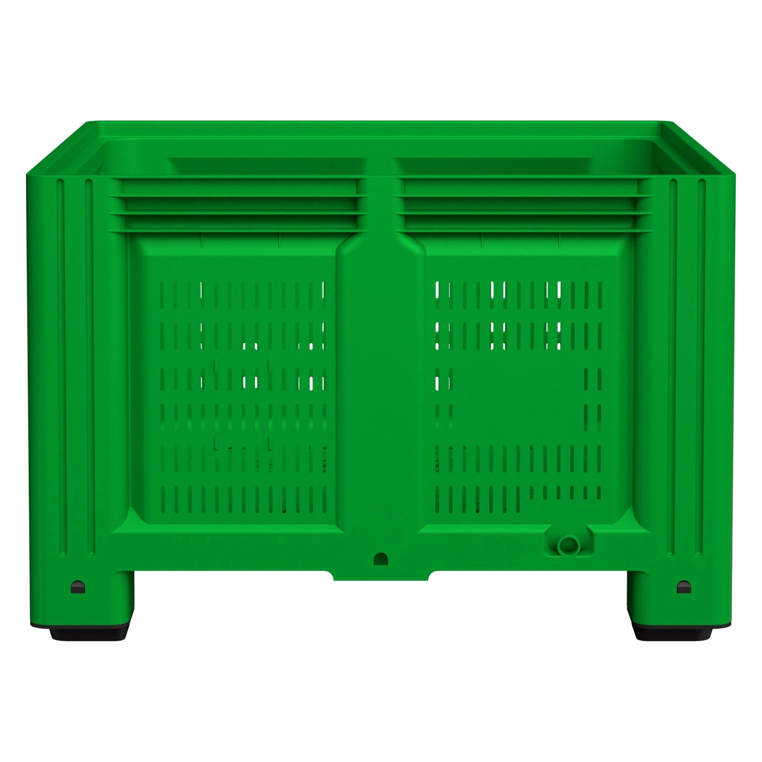 Большой контейнер 1130x1130x760 мм iPlast iBOX салатовый c перфорированными стенками и дном, на ножках Большой контейнер 1130x1130x760 мм iPlast iBOX салатовый c перфорированными стенками и дном, на ножках