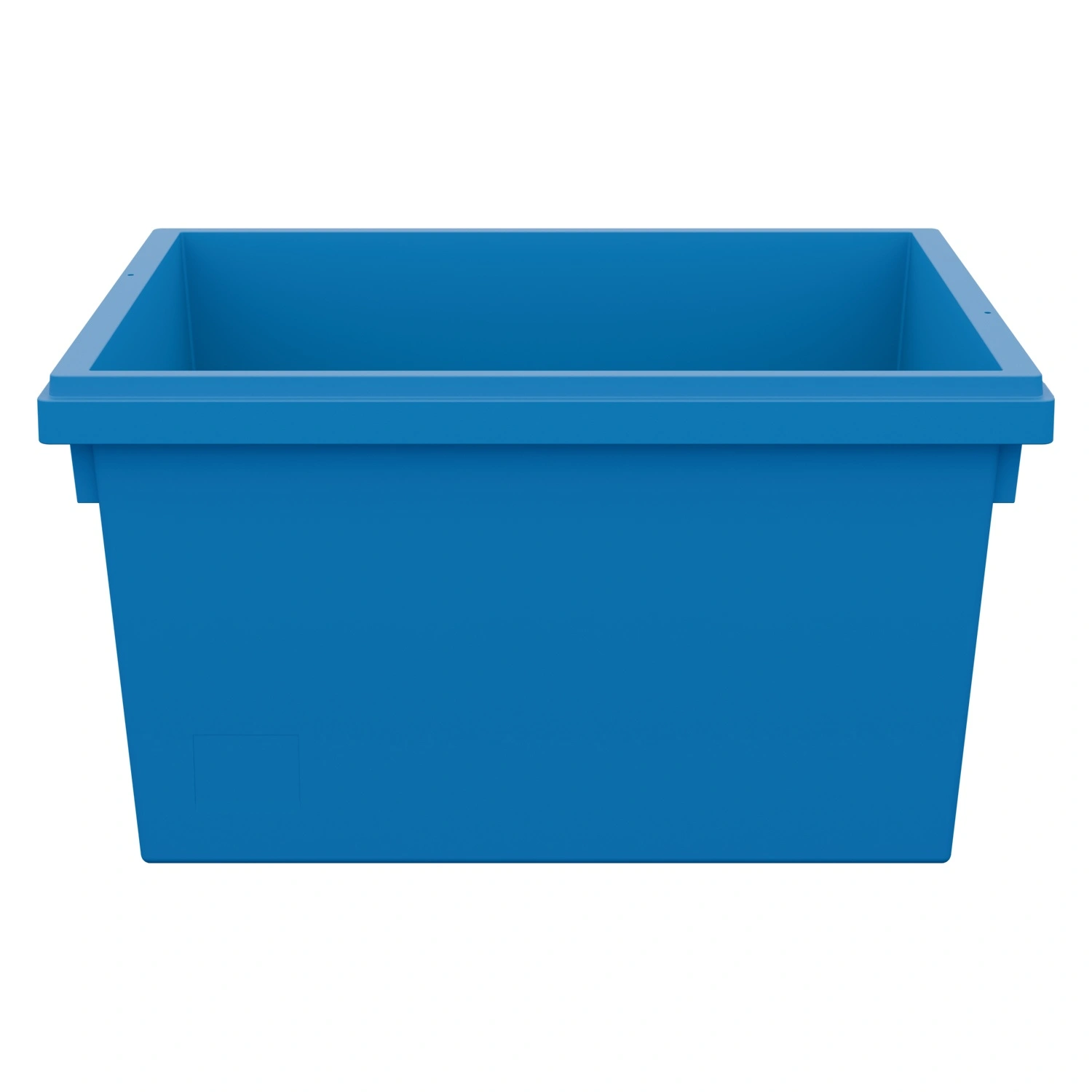 Вкладываемый контейнер INSTORE KV-6432 600x400x320 мм iPlast голубой со сплошным дном