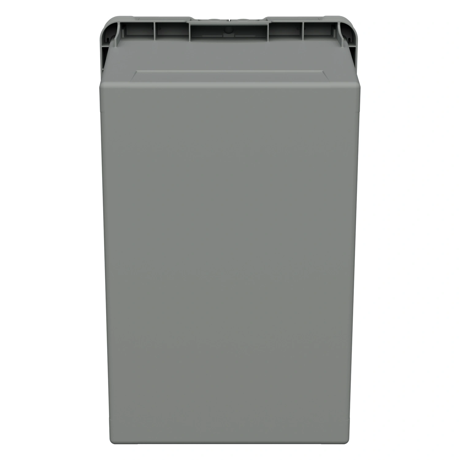 Вкладываемый контейнер INSTORE KV-6442.1 600х398х420 мм iPlast серый со сплошным дном и распашной крышкой