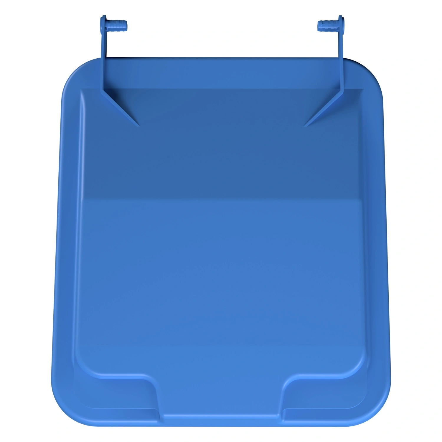 Крышка для мусорного контейнера 240 л iPlast синяя c осями для крепления