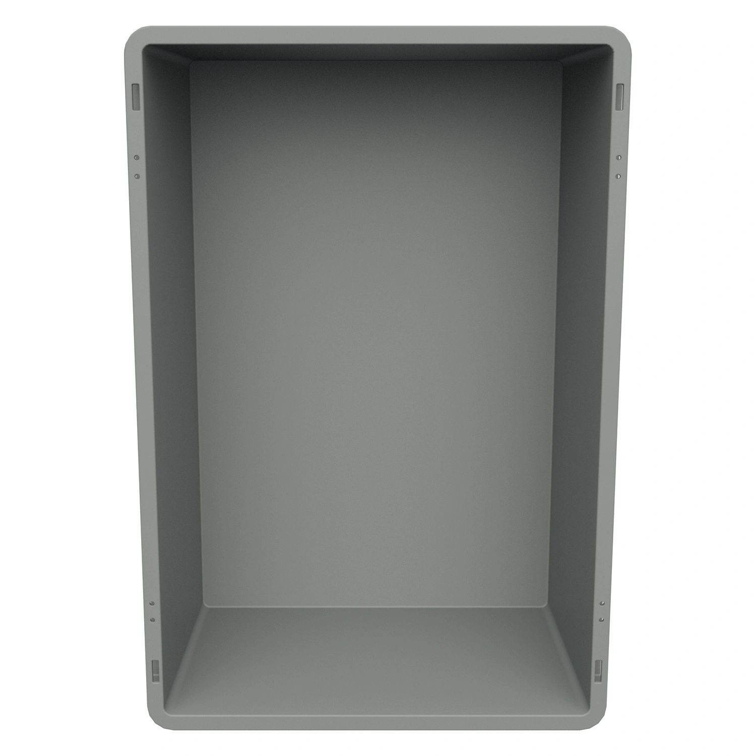 Евроконтейнер ЕС-6422.4 600х400х220 мм iPlast светло-серый с усиленным дном, закрытыми ручками