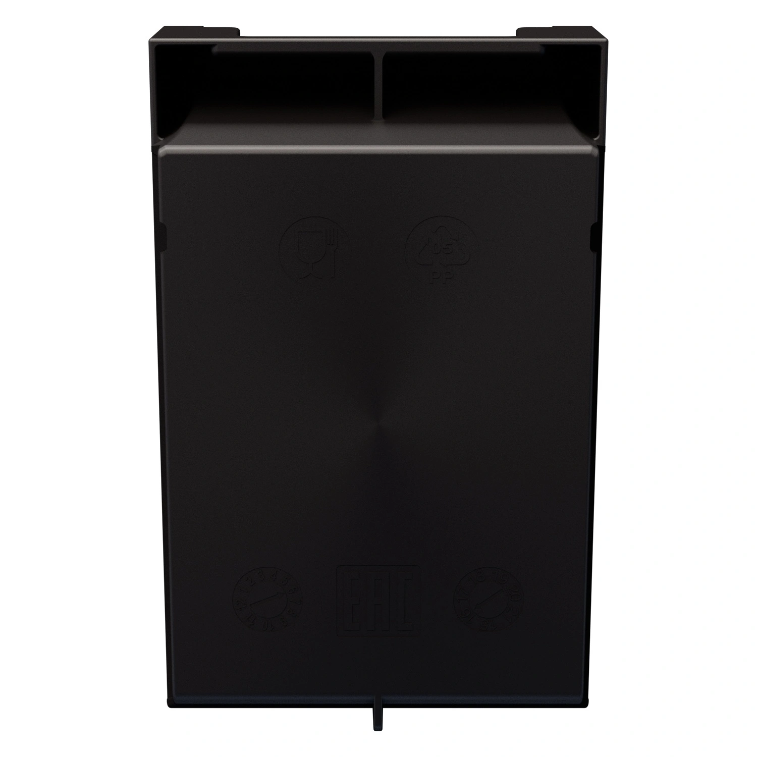 Складской лоток Logic Store 165х100х75 мм iPlast чёрный ЭКО N2 (12.401.2)