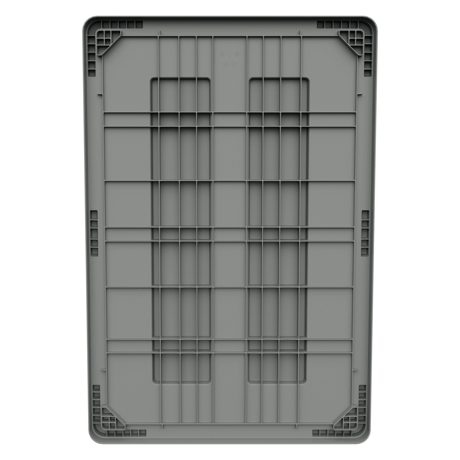 Крышка пластиковая 1215x815x75 мм iPlast светло-серая для большого контейнера iBOX 11.602