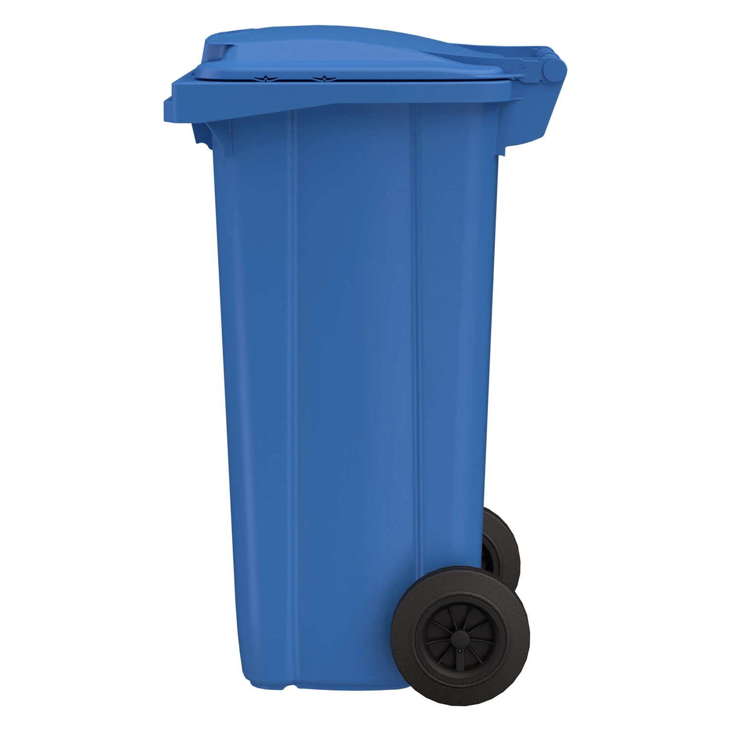 Мусорный контейнер 120 л iPlast синий 2-колёсный (д. 200 мм) с синей крышкой Мусорный контейнер 120 л iPlast синий 2-колёсный (д. 200 мм) с синей крышкой