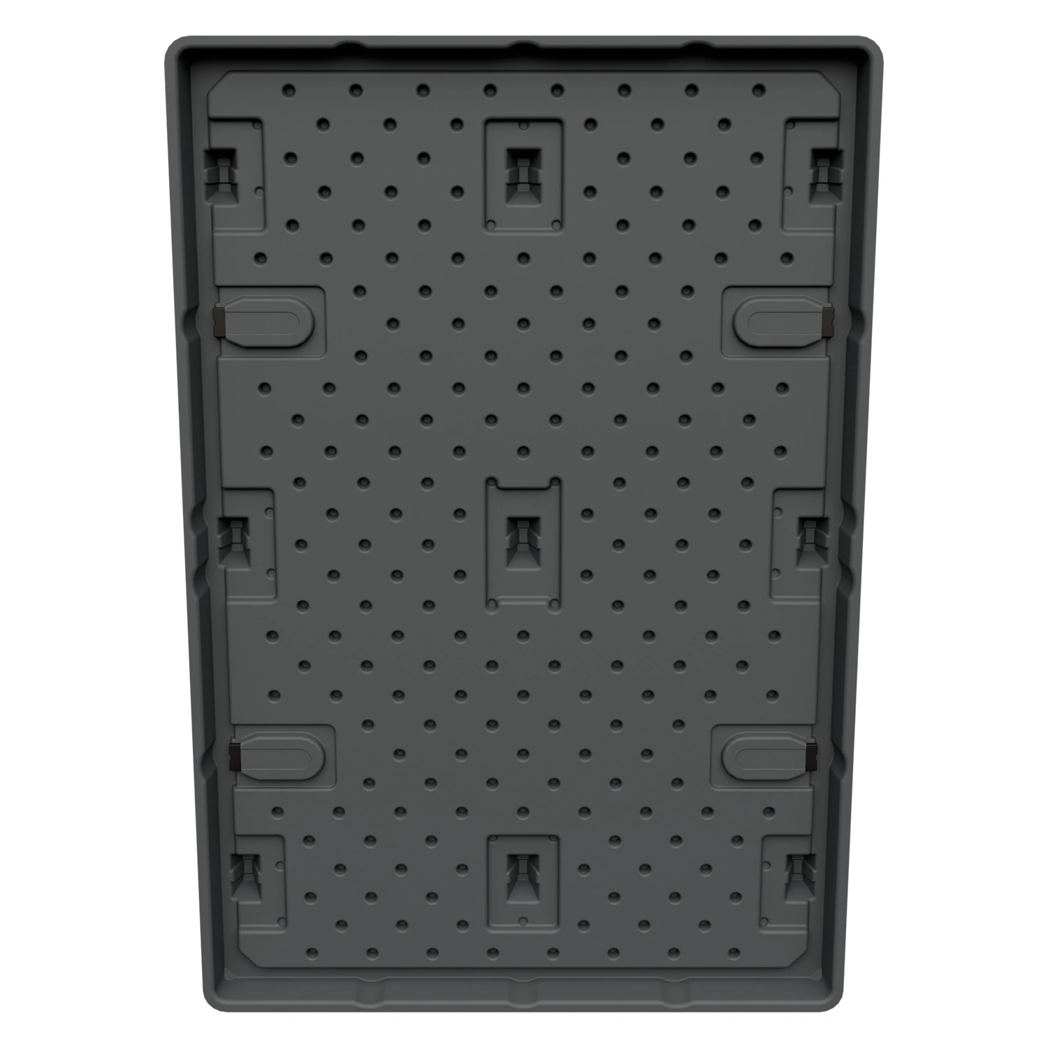 Крышка пластиковая 1220x820x90 мм iPlast серая для разборного контейнера TwinSheet