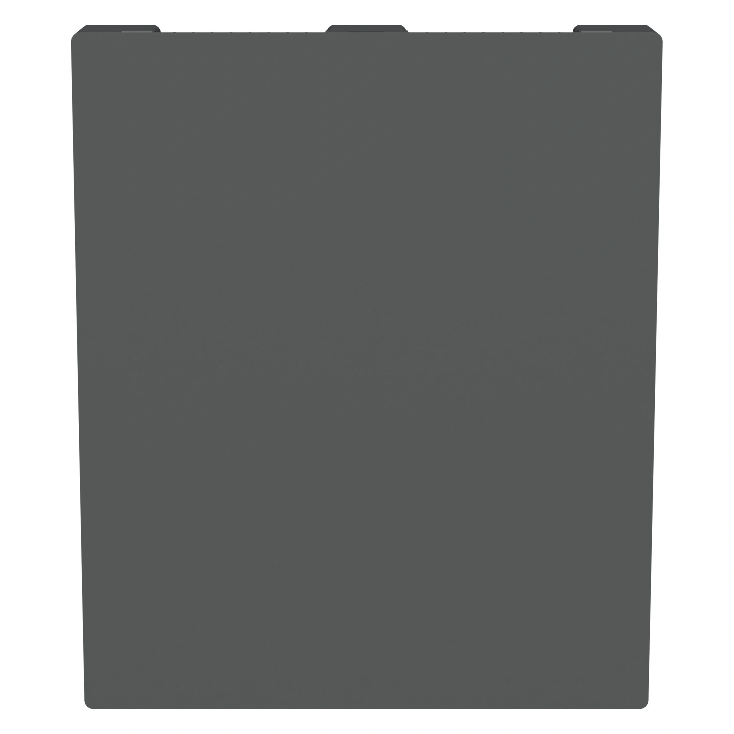 Пластиковый паллет 1200х1000х150 мм iPlast серый сплошной на 3 полозьях без бортика и 2 трубами усиления