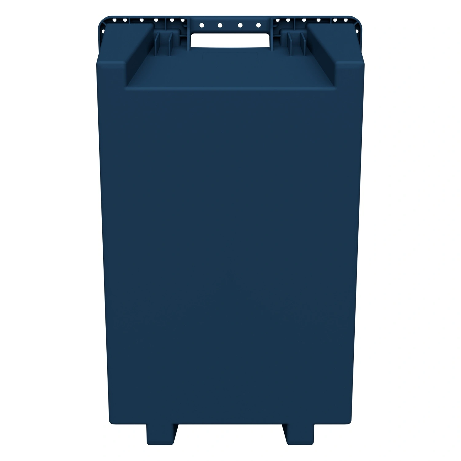 Поворотно-вкладываемый контейнер INSTORE KD-6430.1 600х400х300 мм iPlast синий индиго со сплошным дном