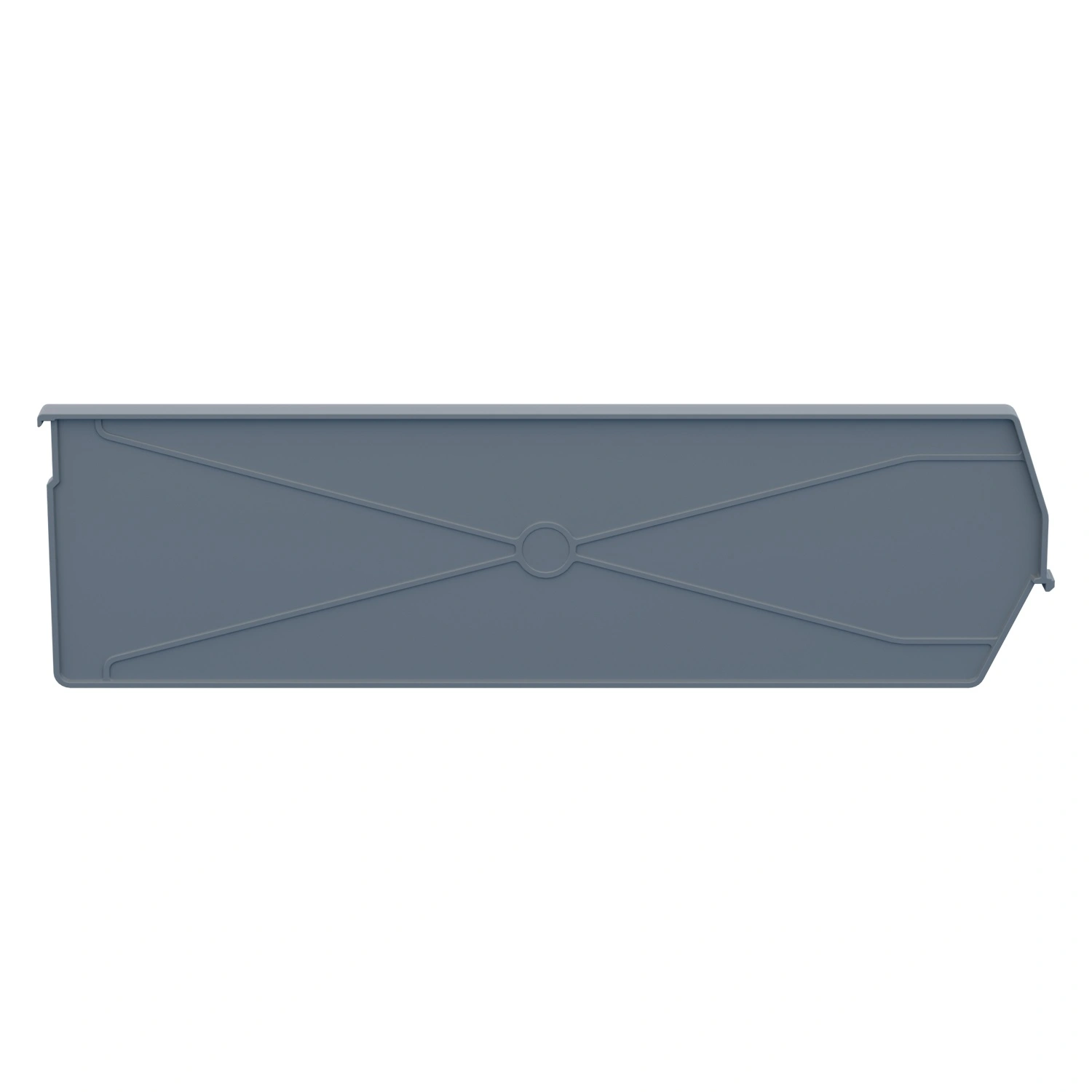 Разделительная перегородка продольная 480х140 мм iPlast светло-серая для складского лотка Logic Store LS 12.405