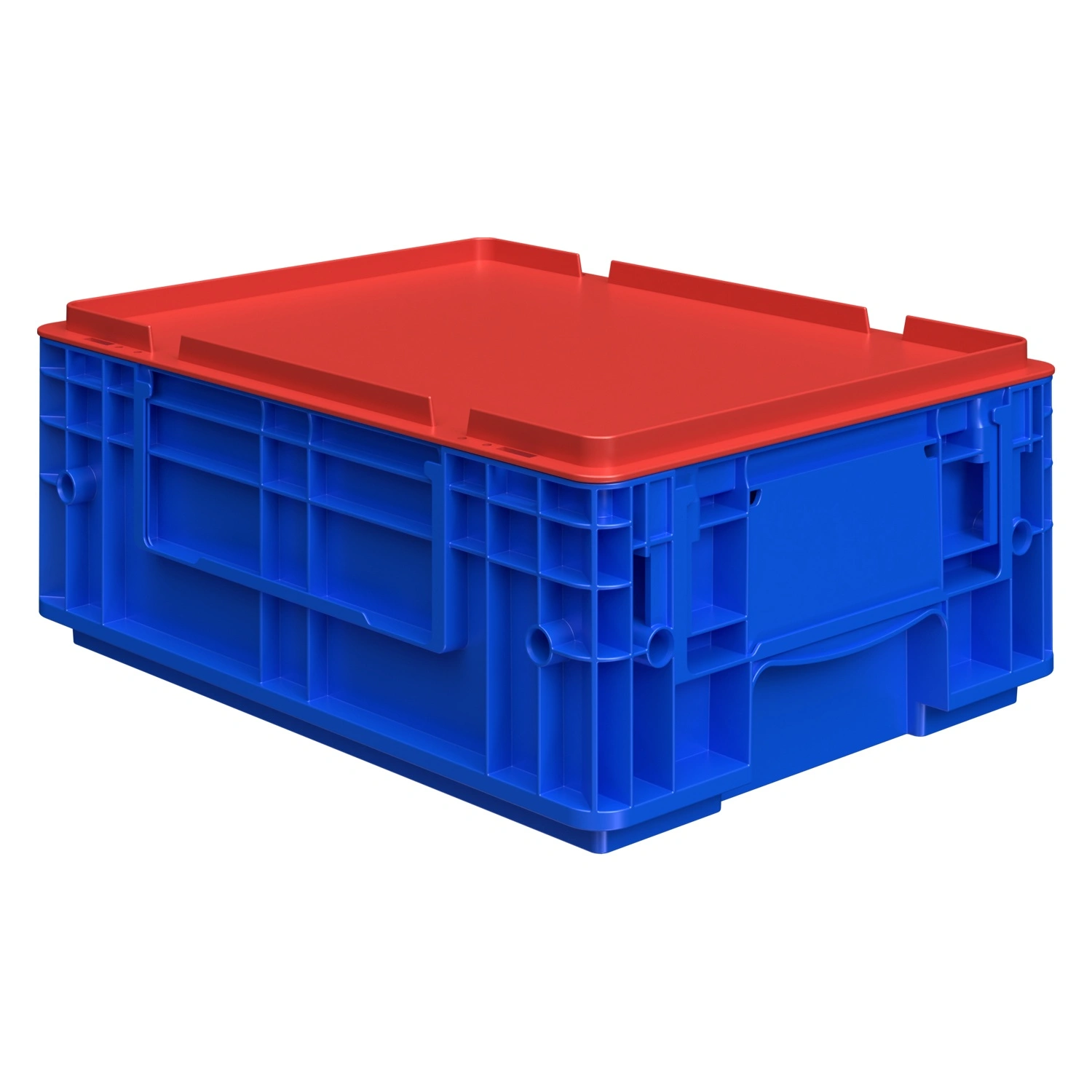 Ящик RL-KLT 4147 396х297х147,5 мм iPlast голубой с дренажными отверстиями в дне Ящик RL-KLT 4147 396х297х147,5 мм iPlast голубой с дренажными отверстиями в дне