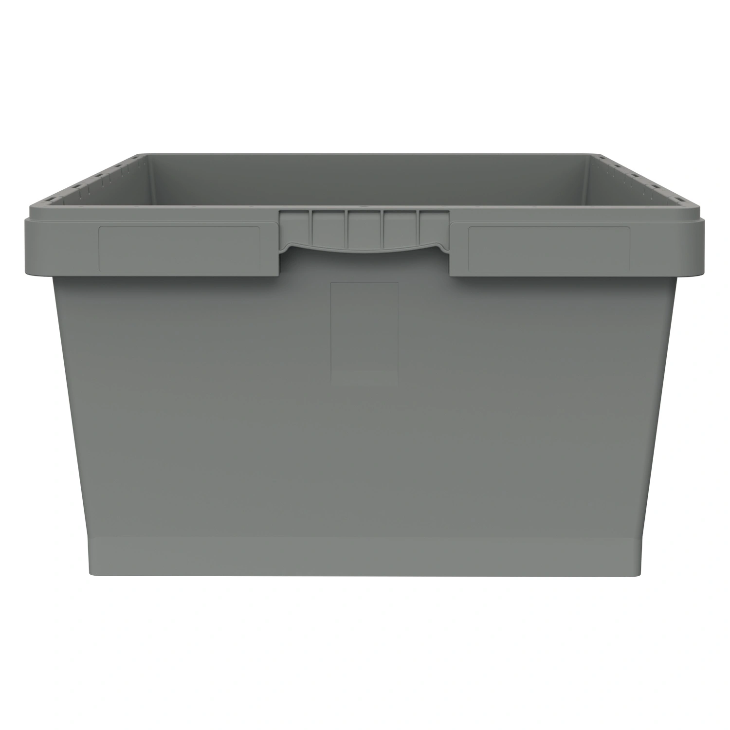 Вкладываемый контейнер INSTORE KVR-8634 800x600x340 мм iPlast светло-серый с усиленным дном