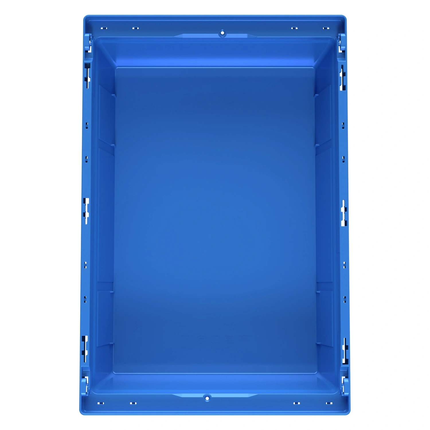 Вкладываемый контейнер INSTORE KV-6417 600x400x172 мм iPlast голубой со сплошным дном