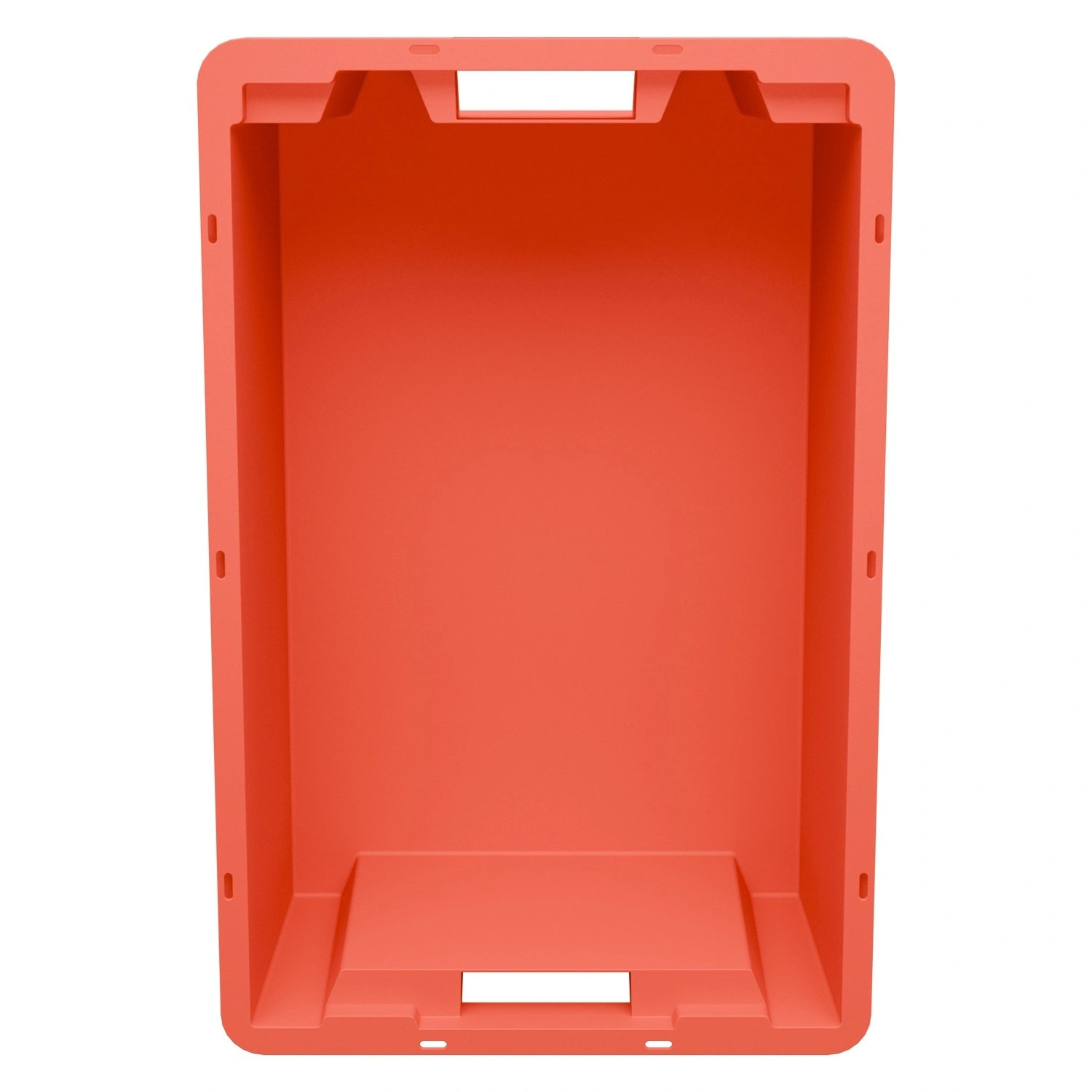 Пищевой ящик универсальный 600х400х200 мм iPlast красный ЭКО со сплошными стенками и дном