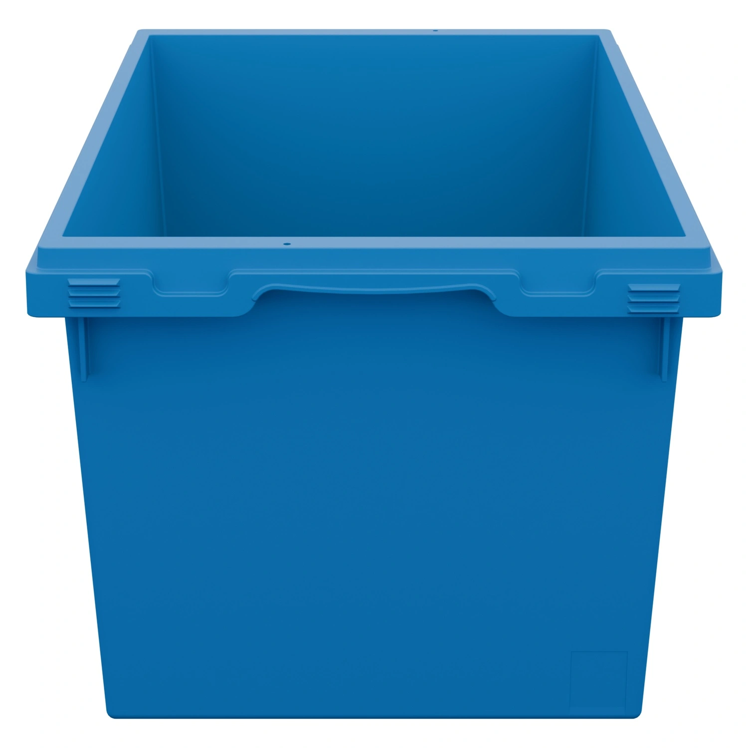 Вкладываемый контейнер INSTORE KV-6432 600x400x320 мм iPlast голубой со сплошным дном