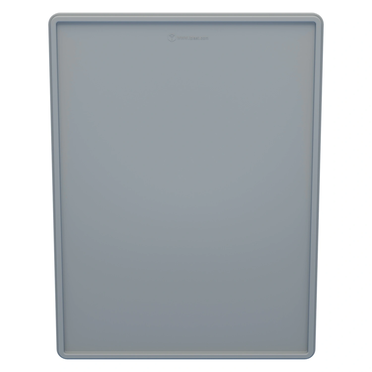 Крышка пластиковая 810х610 мм iPlast светло-серая для ящиков EC-8632