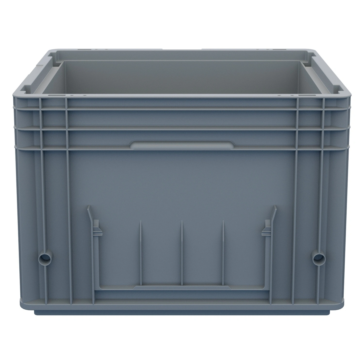 Ящик RL-KLT 4280 396х297х280 мм iPlast светло-серый с дренажными отверстиями в дне