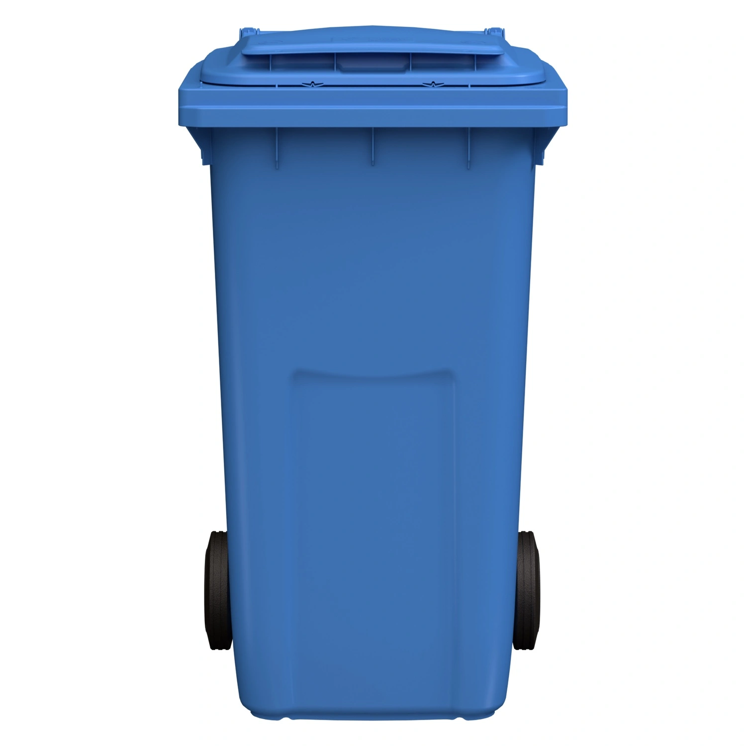 Мусорный контейнер 240 л iPlast тёмно-голубой 2-колёсный (д. 200 мм) с тёмно-голубой крышкой Мусорный контейнер 240 л iPlast тёмно-голубой 2-колёсный (д. 200 мм) с тёмно-голубой крышкой