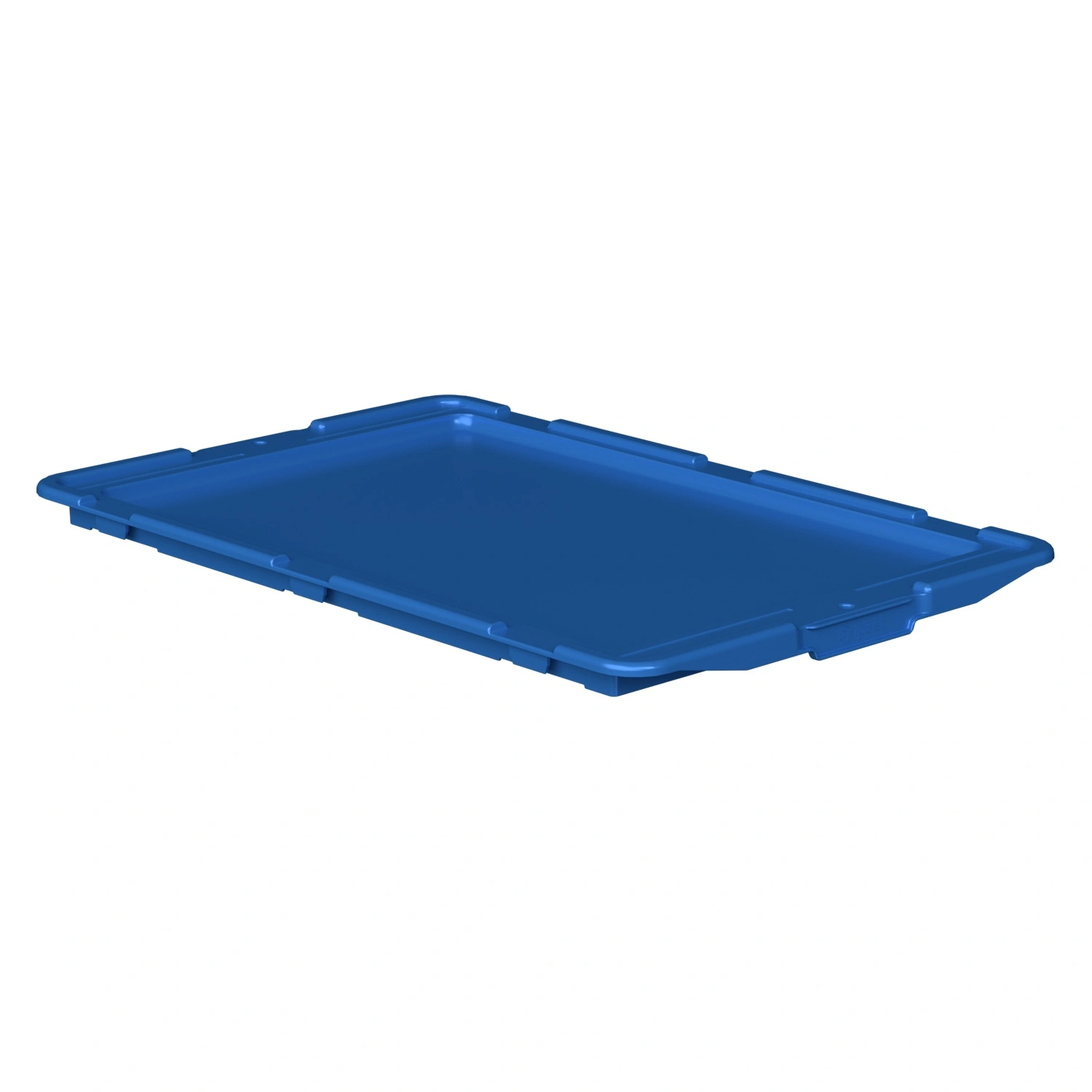 Крышка пластиковая L-64 600x400 мм iPlast голубая для вкладываемого контейнера KV-6437, 6442