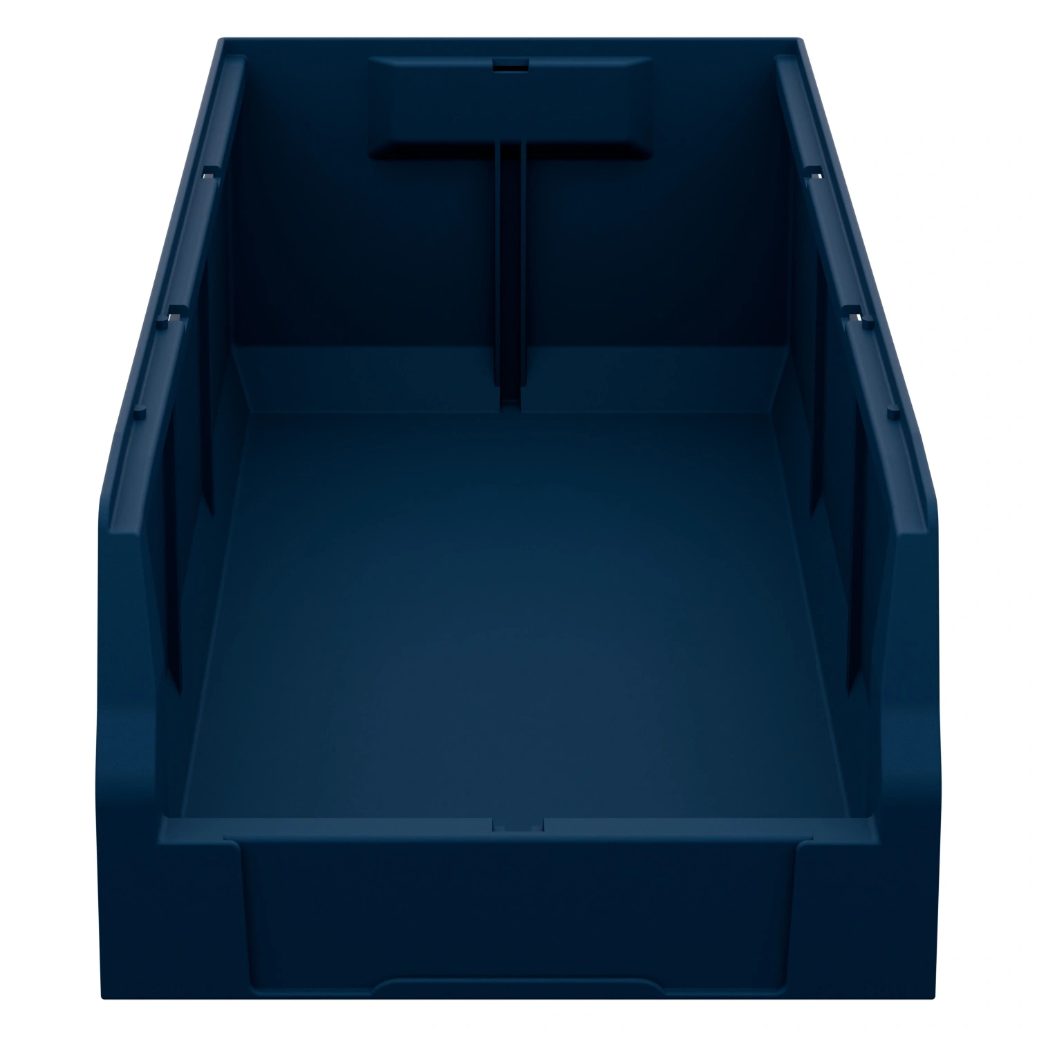 Складской лоток Logic Store 500х225х150 мм iPlast синий индиго с отверстиями для перегородок и наклейкой сбоку