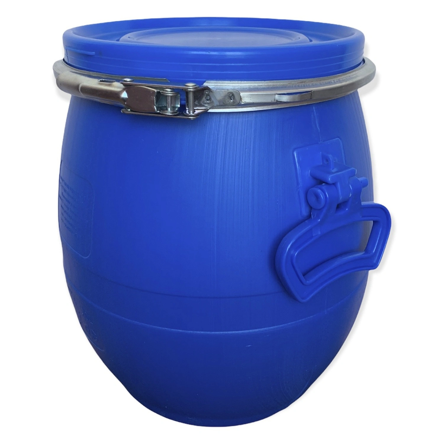 Пластиковая бочка CT 20 л синяя с металлическим обручем