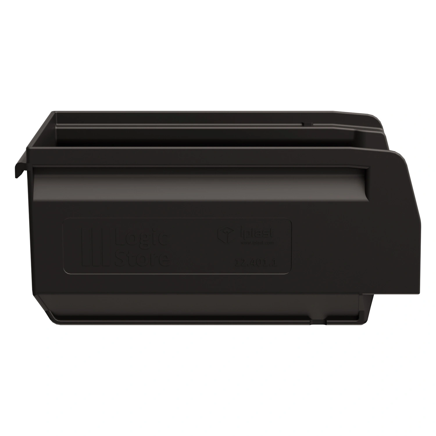Складской лоток Logic Store 165х100х75 мм iPlast чёрный ЭКО N1 (12.401.1)