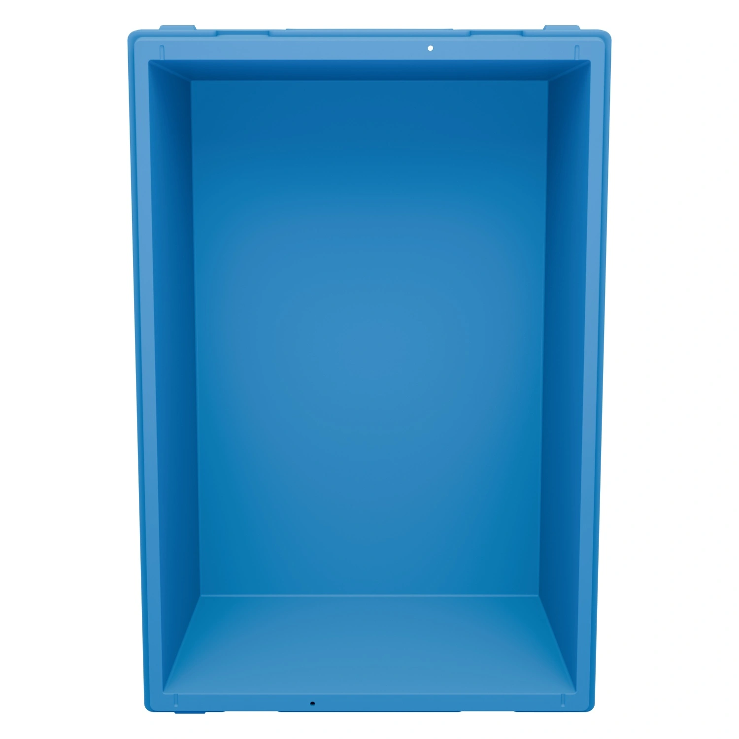 Вкладываемый контейнер INSTORE KV-6416 600x400x165 мм iPlast голубой со сплошным дном