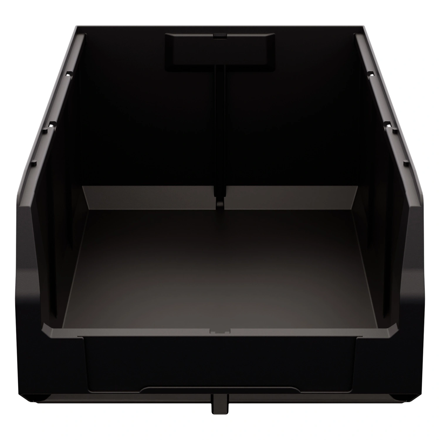 Складской лоток Logic Store 500х300х200 мм iPlast чёрный ЭКО с отверстиями для перегородок N2 (12.406.2)
