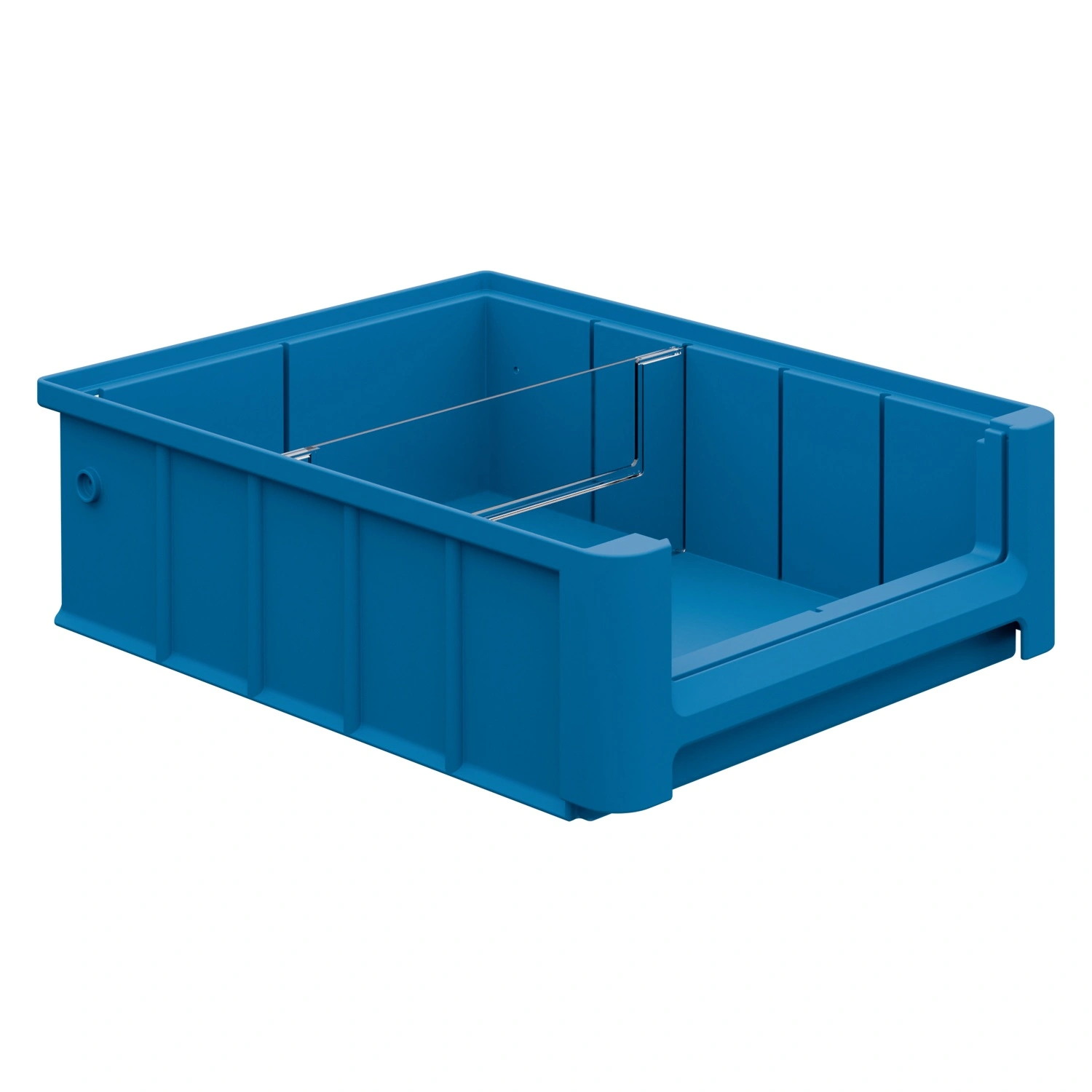 Полочный контейнер SK-3209 300х235х90 мм iPlast голубой с 1 поперечной перегородкой