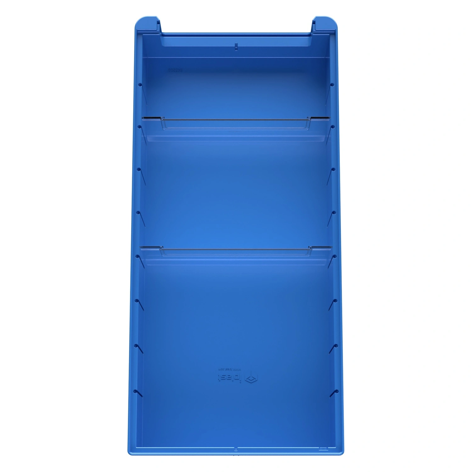 Полочный контейнер SK-5209 500х235х90 мм iPlast голубой с 2 поперечными перегородками Полочный контейнер SK-5209 500х235х90 мм iPlast голубой с 2 поперечными перегородками