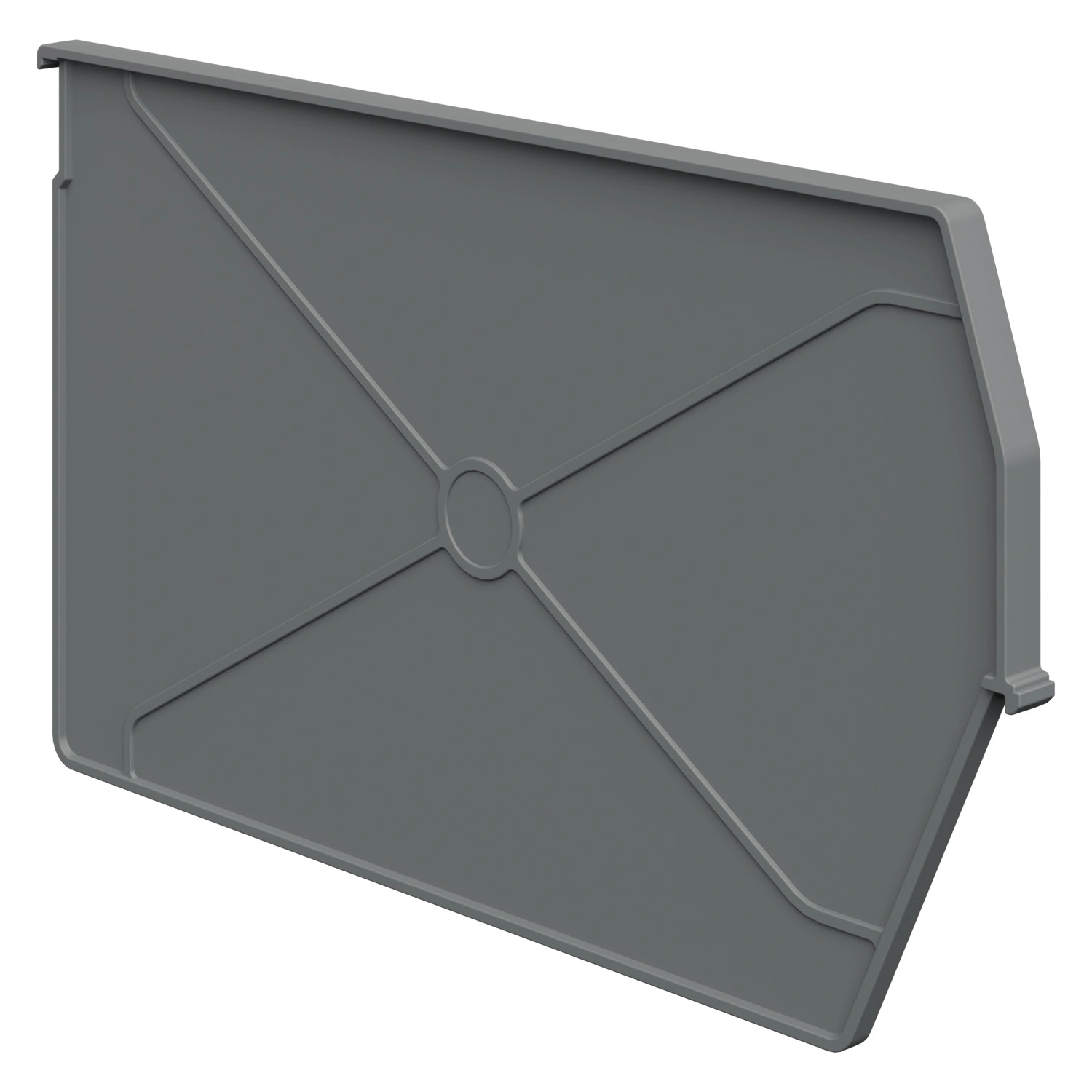 Разделительная перегородка продольная 335х190 мм iPlast серая для складского лотка Logic Store LS 12.404