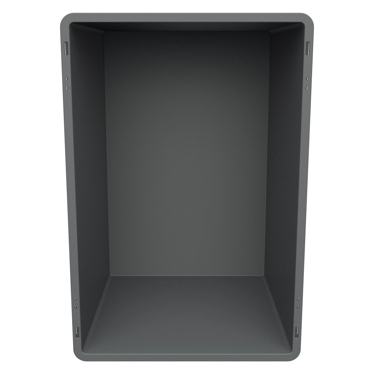 Евроконтейнер ЕС-6432.4 600х400х320 мм iPlast серый с усиленным дном и закрытыми ручками