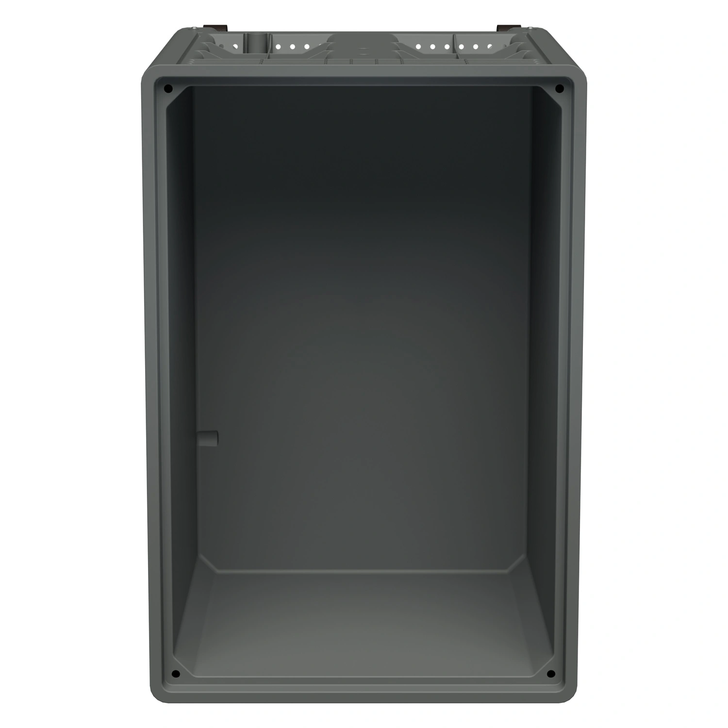 Большой контейнер 1200x800x920 мм iPlast iBOX светло-серый со сплошными стенками и дном, на колёсах