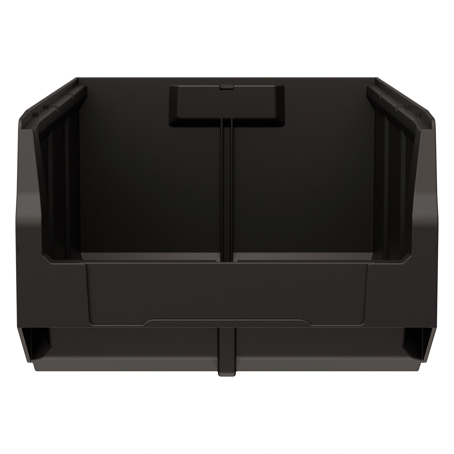 Складской лоток Logic Store 500х300х200 мм iPlast чёрный ЭКО с отверстиями для перегородок N1 (12.406.1)