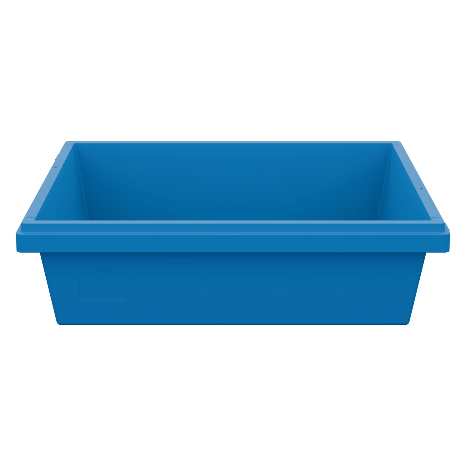 Вкладываемый контейнер INSTORE KV-6416 600x400x165 мм iPlast голубой со сплошным дном