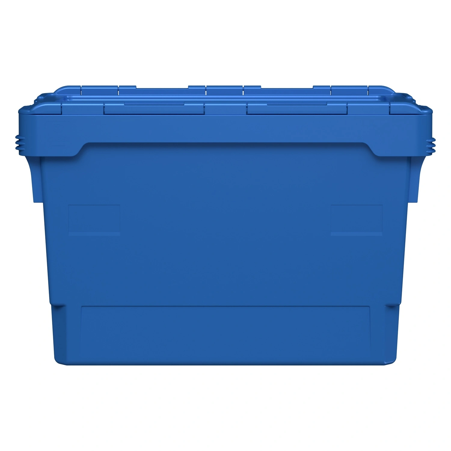 Вкладываемый контейнер INSTORE KV-6437 600х400х390 мм iPlast голубой со сплошным дном и распашной крышкой