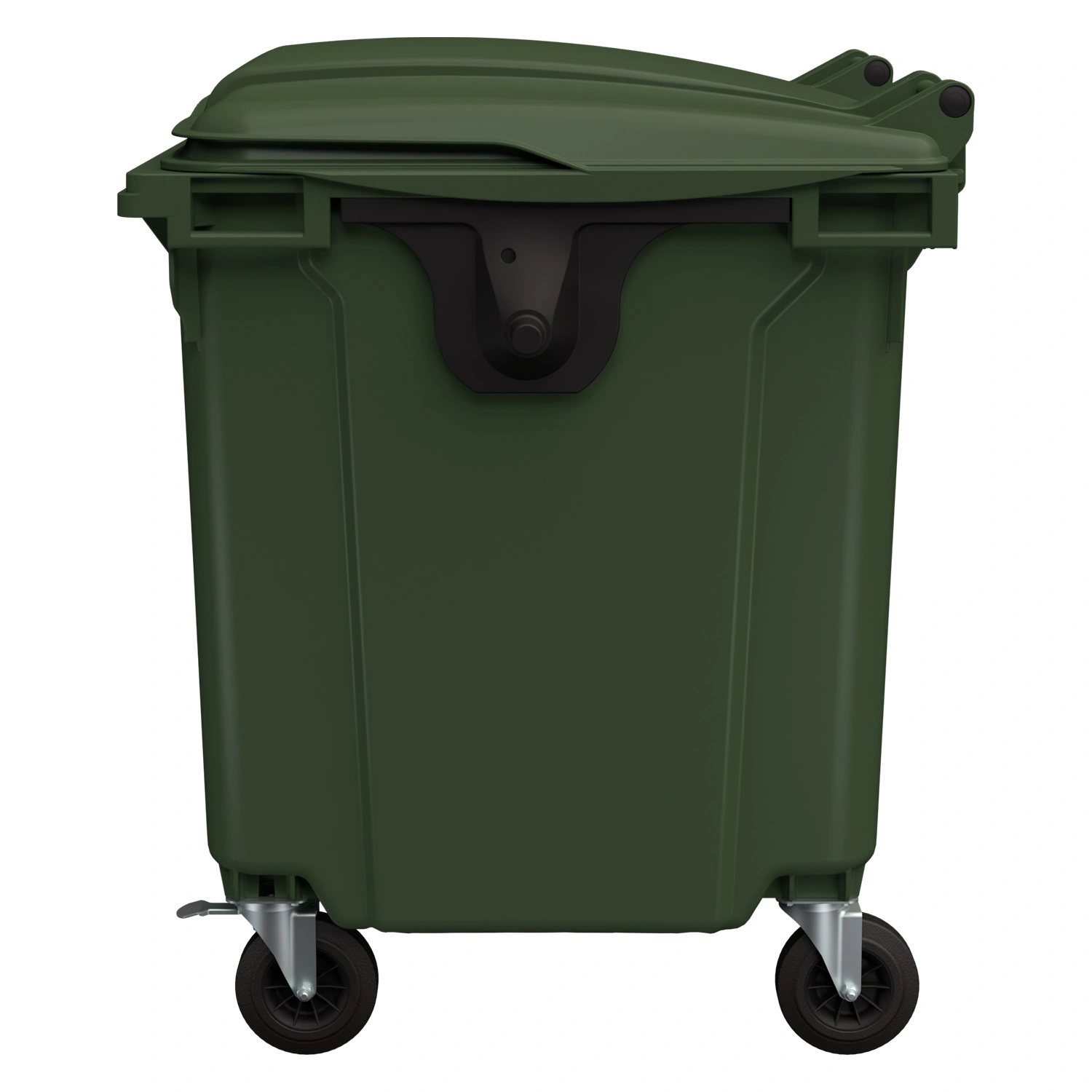 Мусорный контейнер 1100 л iPlast зелёный 4-колёсный с зелёной крышкой N2 (20.807.2) Мусорный контейнер 1100 л iPlast зелёный 4-колёсный с зелёной крышкой N2 (20.807.2)