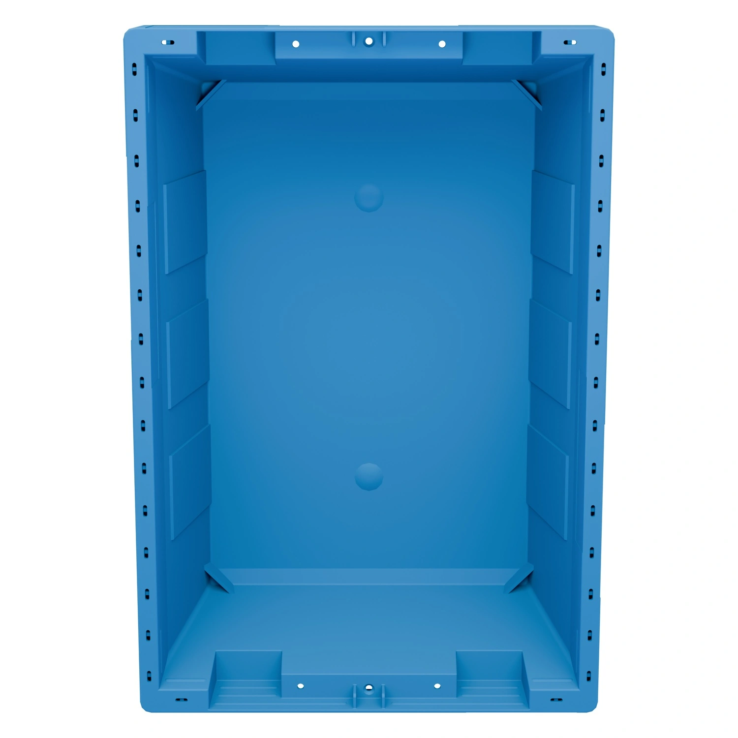 Вкладываемый контейнер INSTORE KV-5314 490x330x140 мм iPlast голубой со сплошным дном