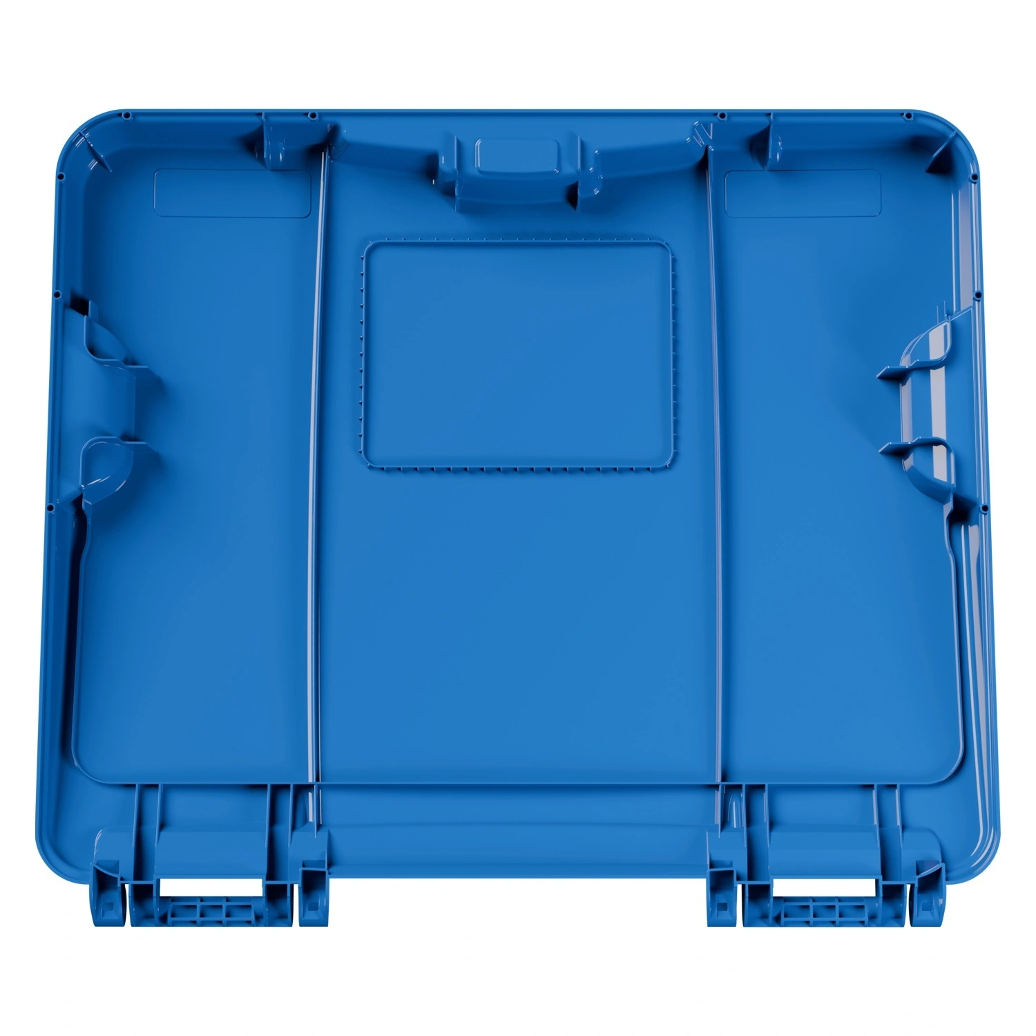 Крышка для мусорного контейнера 1100 л iPlast синяя NEW (21.056)