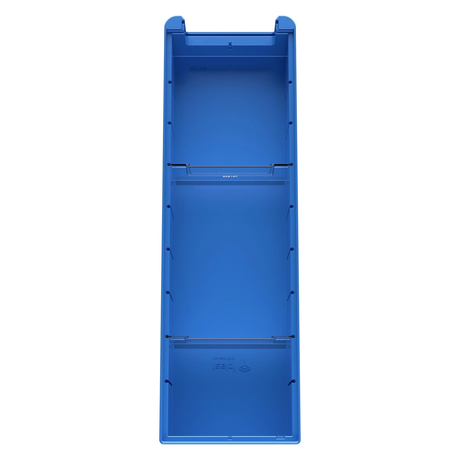 Полочный контейнер SK-51509 500х155х90 мм iPlast голубой с 2 поперечными перегородками Полочный контейнер SK-51509 500х155х90 мм iPlast голубой с 2 поперечными перегородками