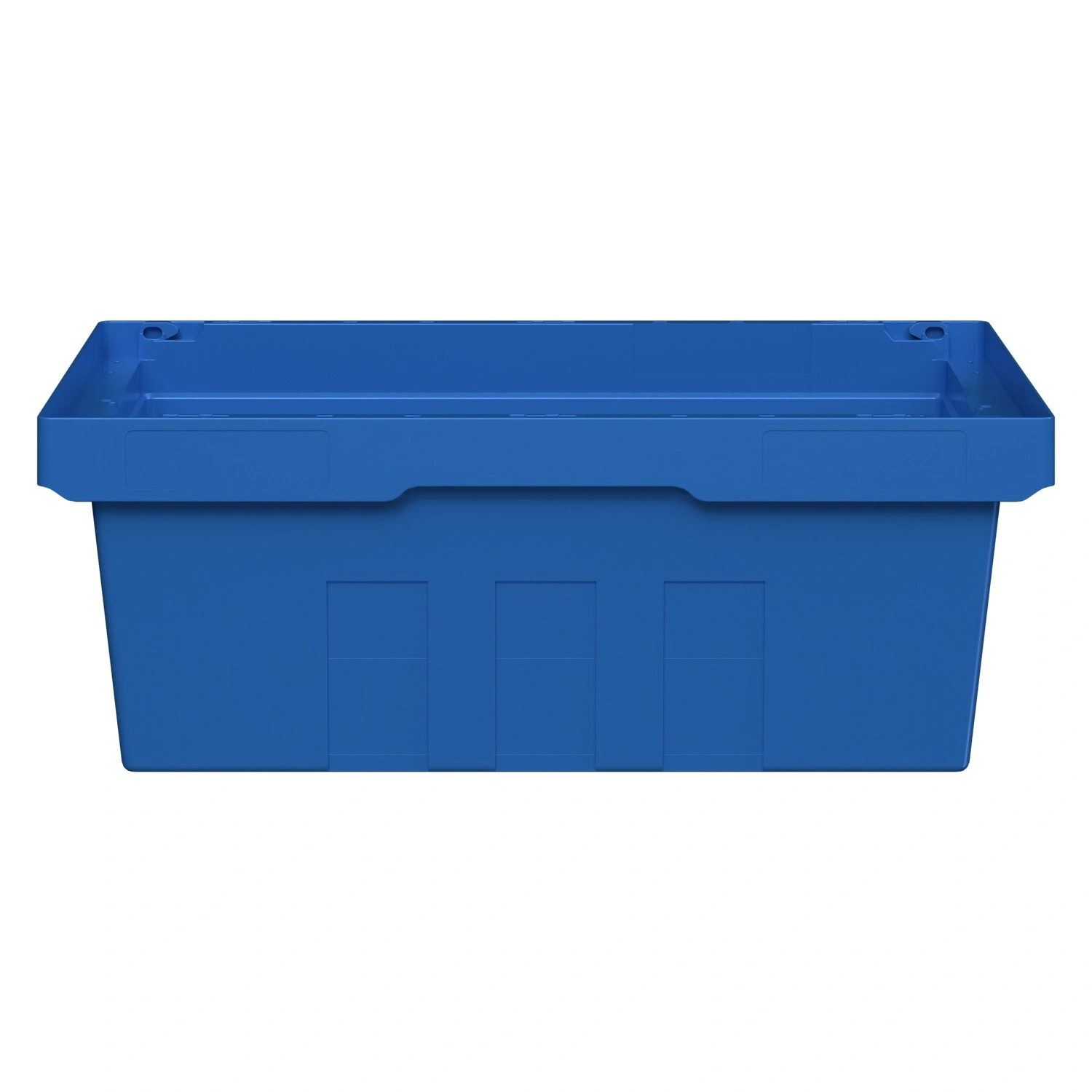 Вкладываемый контейнер INSTORE KV-6422 600x400x220 мм iPlast голубой со сплошным дном