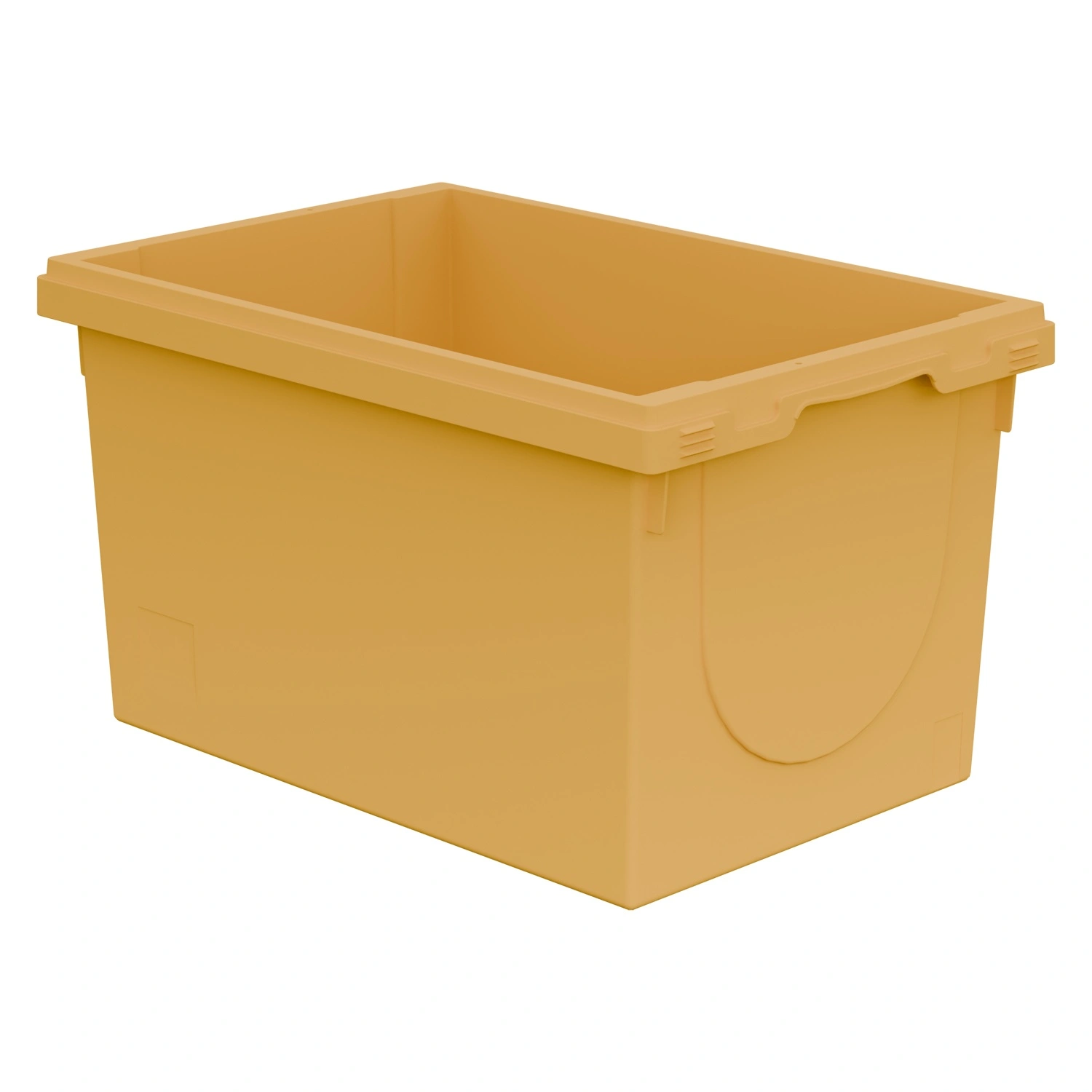 Вкладываемый контейнер INSTORE KV-6432 600x400x325 мм iPlast жёлтый с усиленным дном