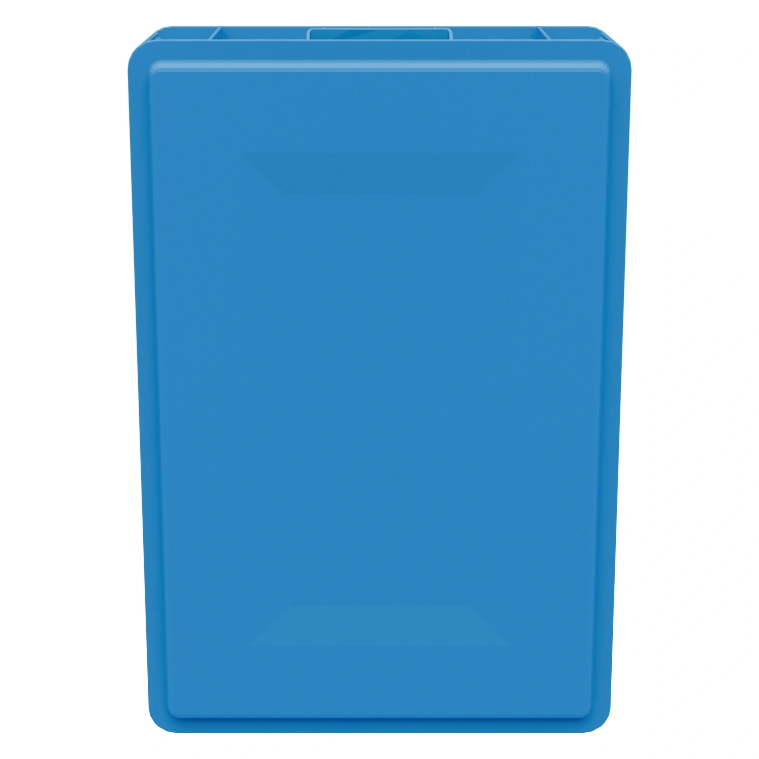 Пищевой ящик универсальный FK-6412 600х400х120 мм iPlast голубой со сплошными стенками и дном