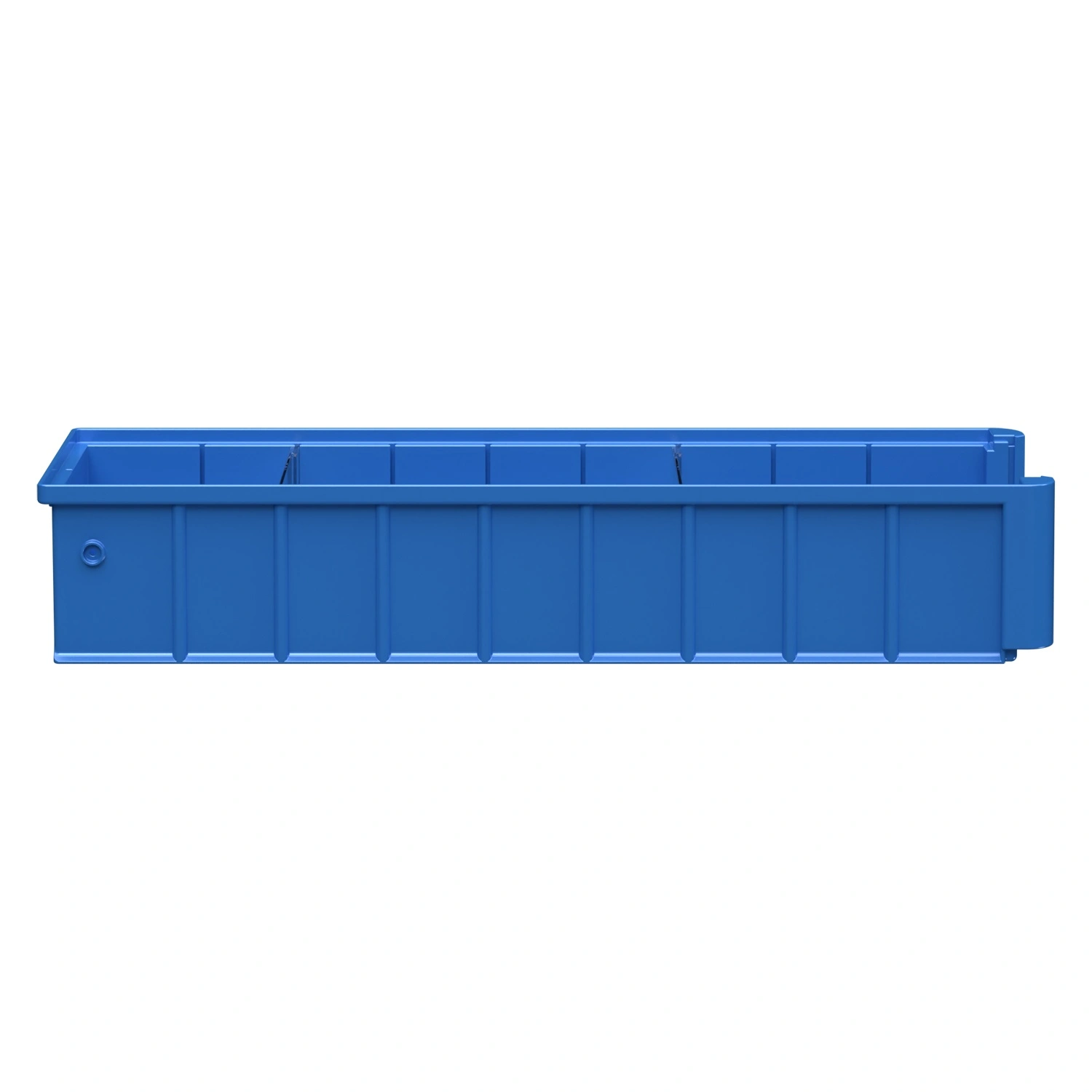 Полочный контейнер SK-51509 500х155х90 мм iPlast голубой с 2 поперечными перегородками Полочный контейнер SK-51509 500х155х90 мм iPlast голубой с 2 поперечными перегородками
