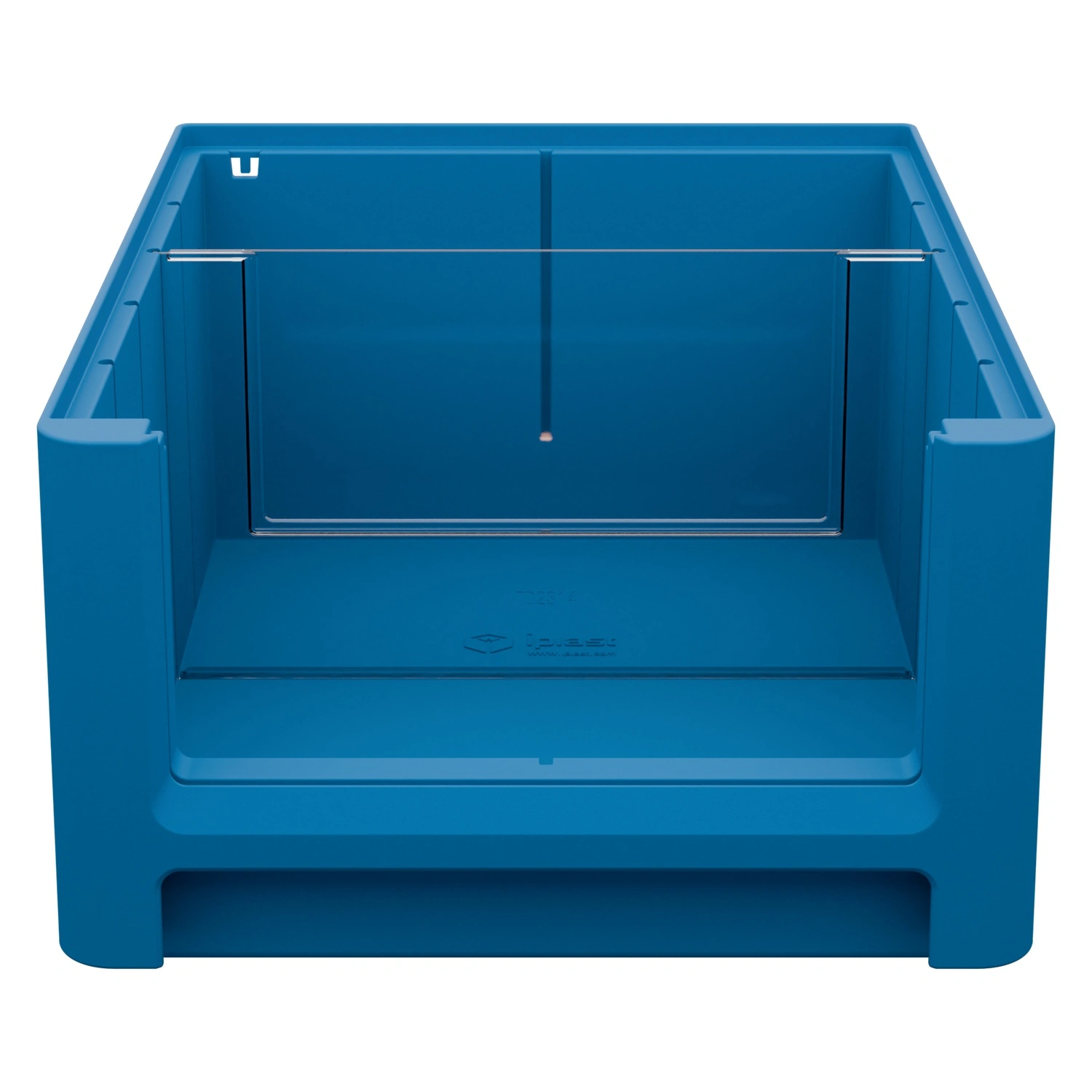 Полочный контейнер SK-3214 300х235х140 мм iPlast голубой с 1 поперечной перегородкой