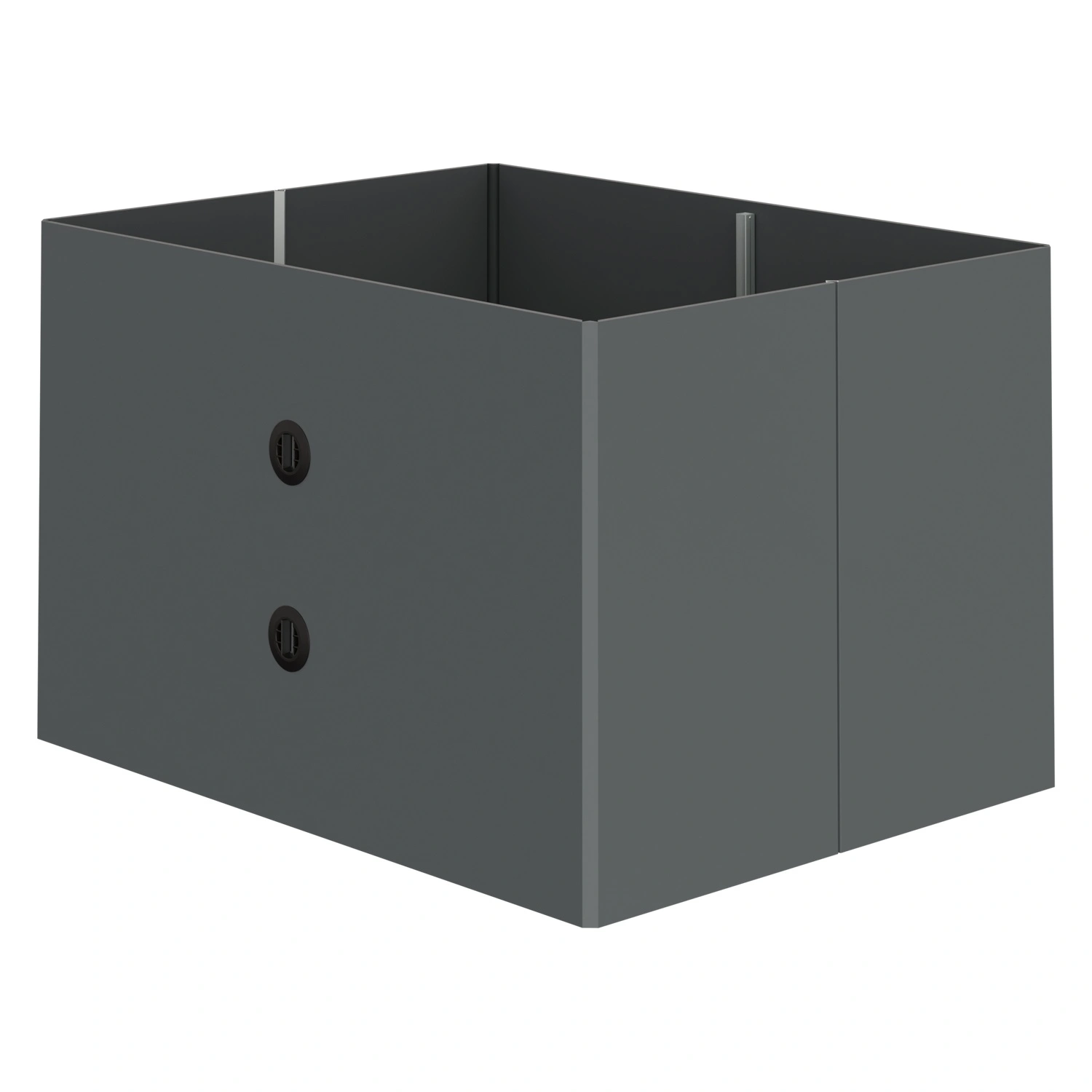 Стенка контейнера Diamond 1425х1095х1125 мм iPlast PolyBox серая Z-образного сложения