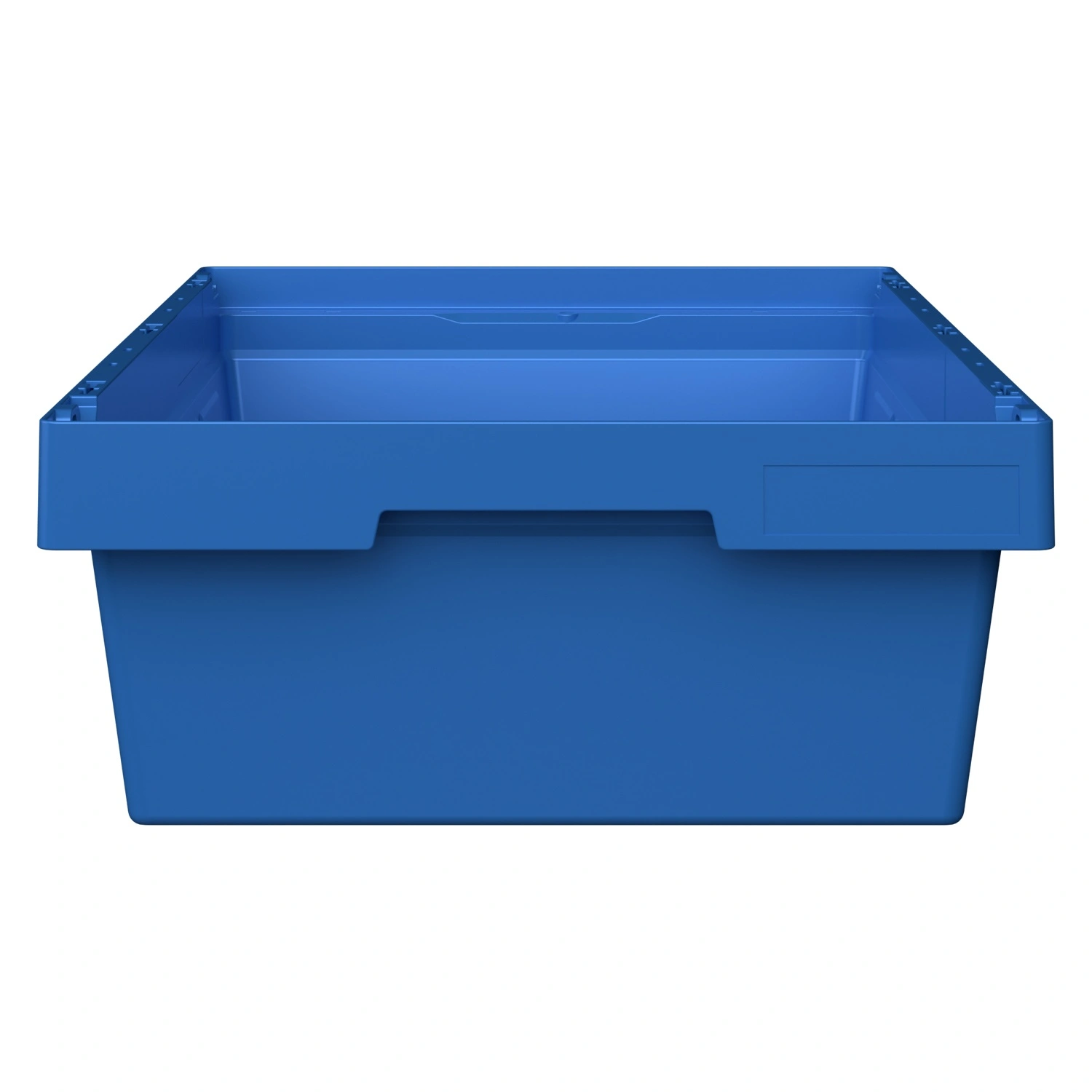 Вкладываемый контейнер INSTORE KV-6417 600x400x172 мм iPlast голубой со сплошным дном