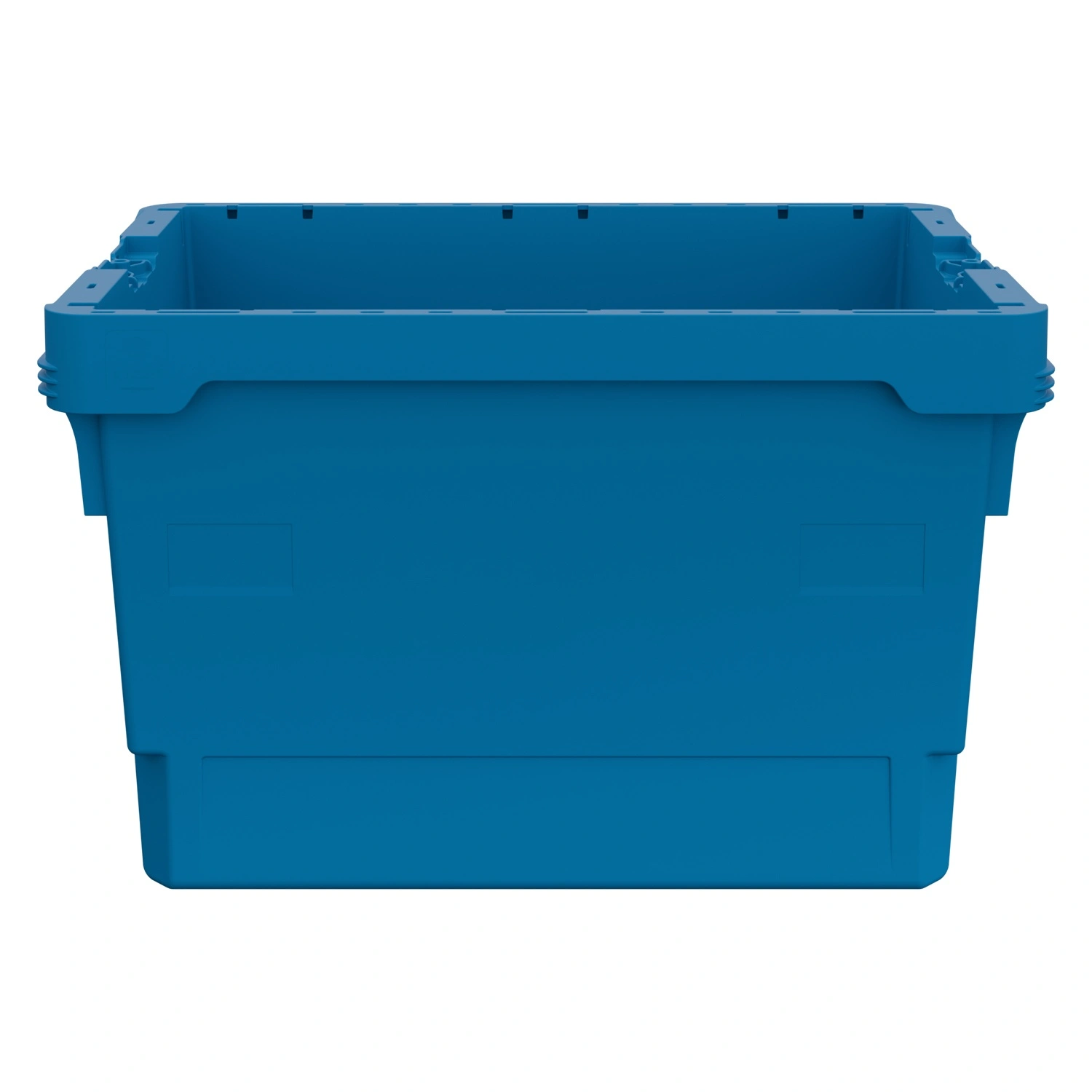 Вкладываемый контейнер INSTORE KV-6437 600x400x370 мм iPlast голубой со сплошным дном