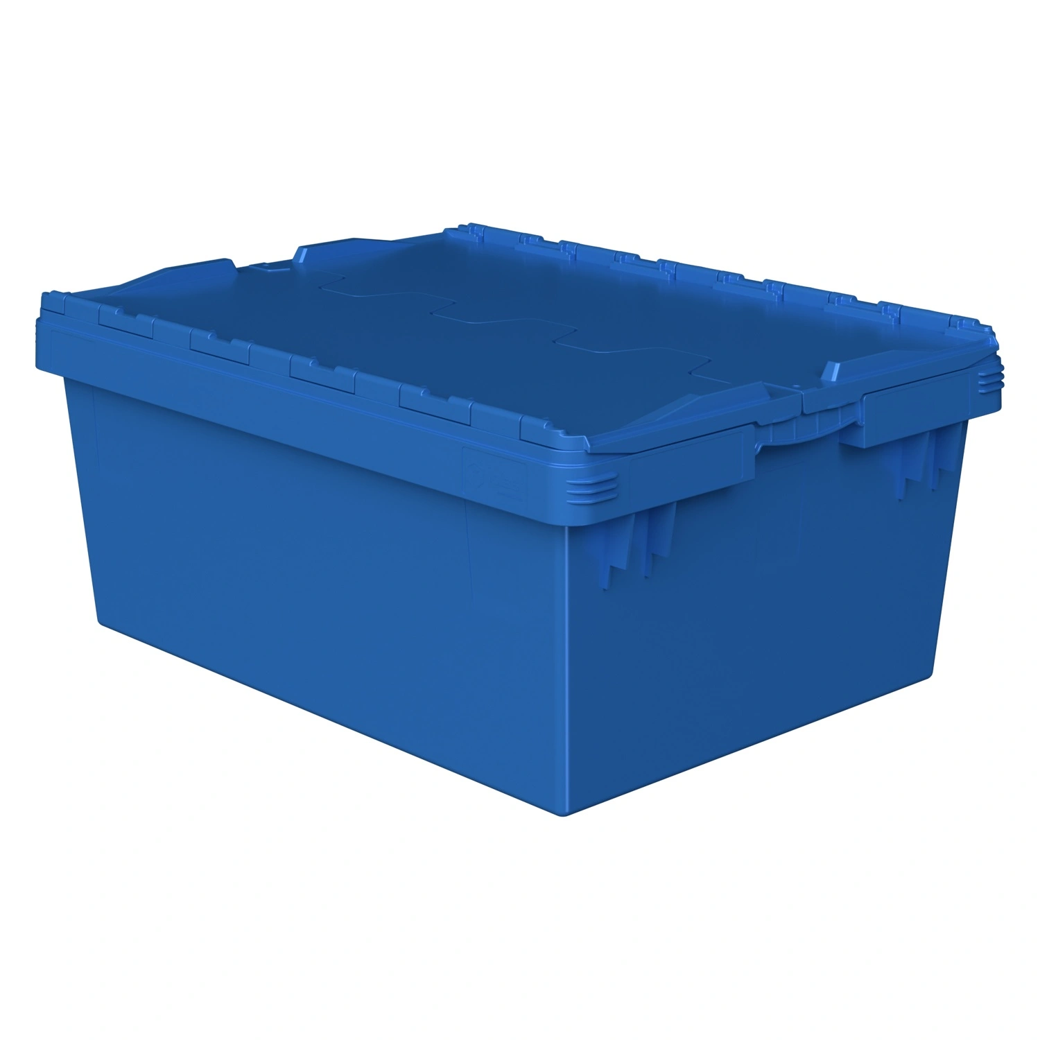 Вкладываемый контейнер INSTORE KVR-8634.1 800х600х340 мм iPlast голубой с усиленным дном и штабельным упором Вкладываемый контейнер INSTORE KVR-8634.1 800х600х340 мм iPlast голубой с усиленным дном и штабельным упором