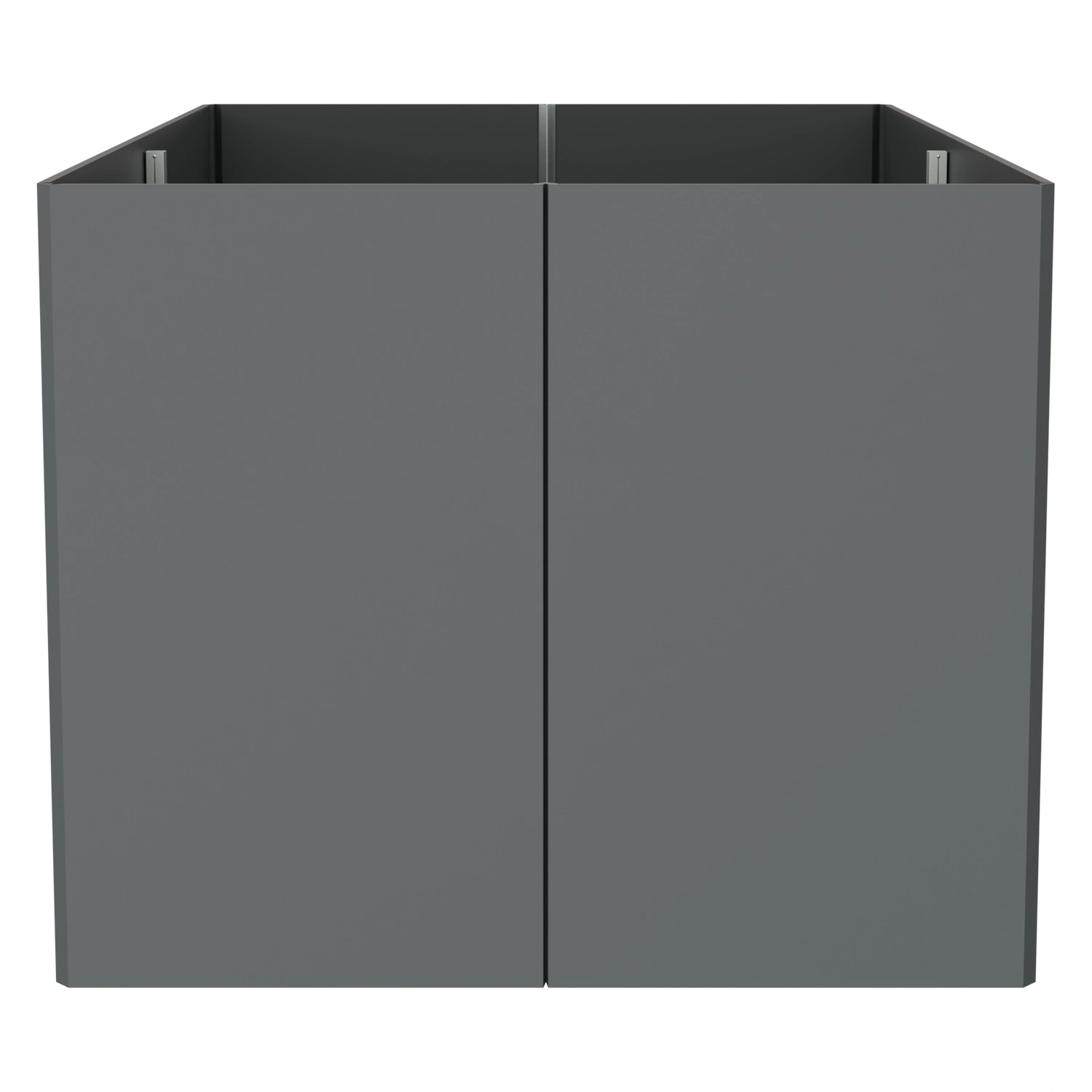 Стенка контейнера Diamond 1425х1095х900 мм iPlast PolyBox серая Z-образного сложения