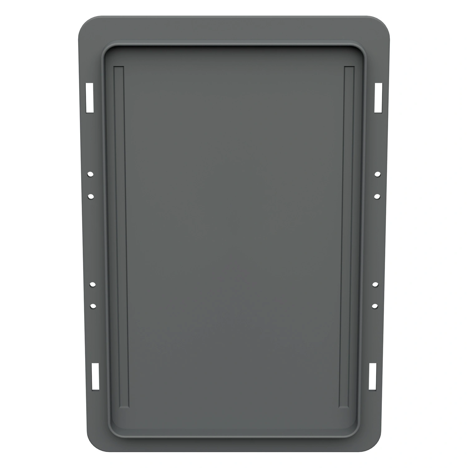 Крышка пластиковая 300х200 мм iPlast серая для ящиков KLT-3215, 3147