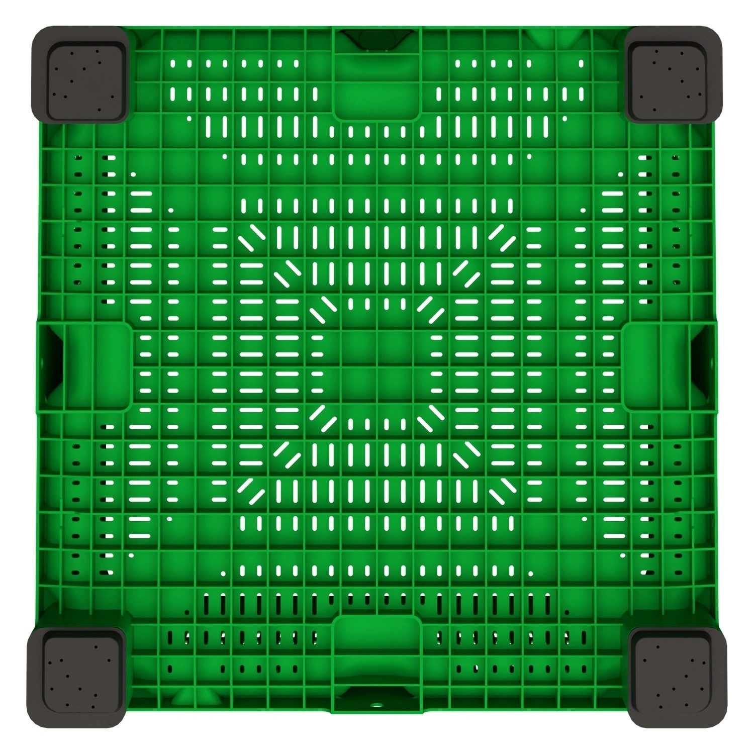 Большой контейнер 1130x1130x760 мм iPlast iBOX салатовый c перфорированными стенками и дном, на ножках Большой контейнер 1130x1130x760 мм iPlast iBOX салатовый c перфорированными стенками и дном, на ножках